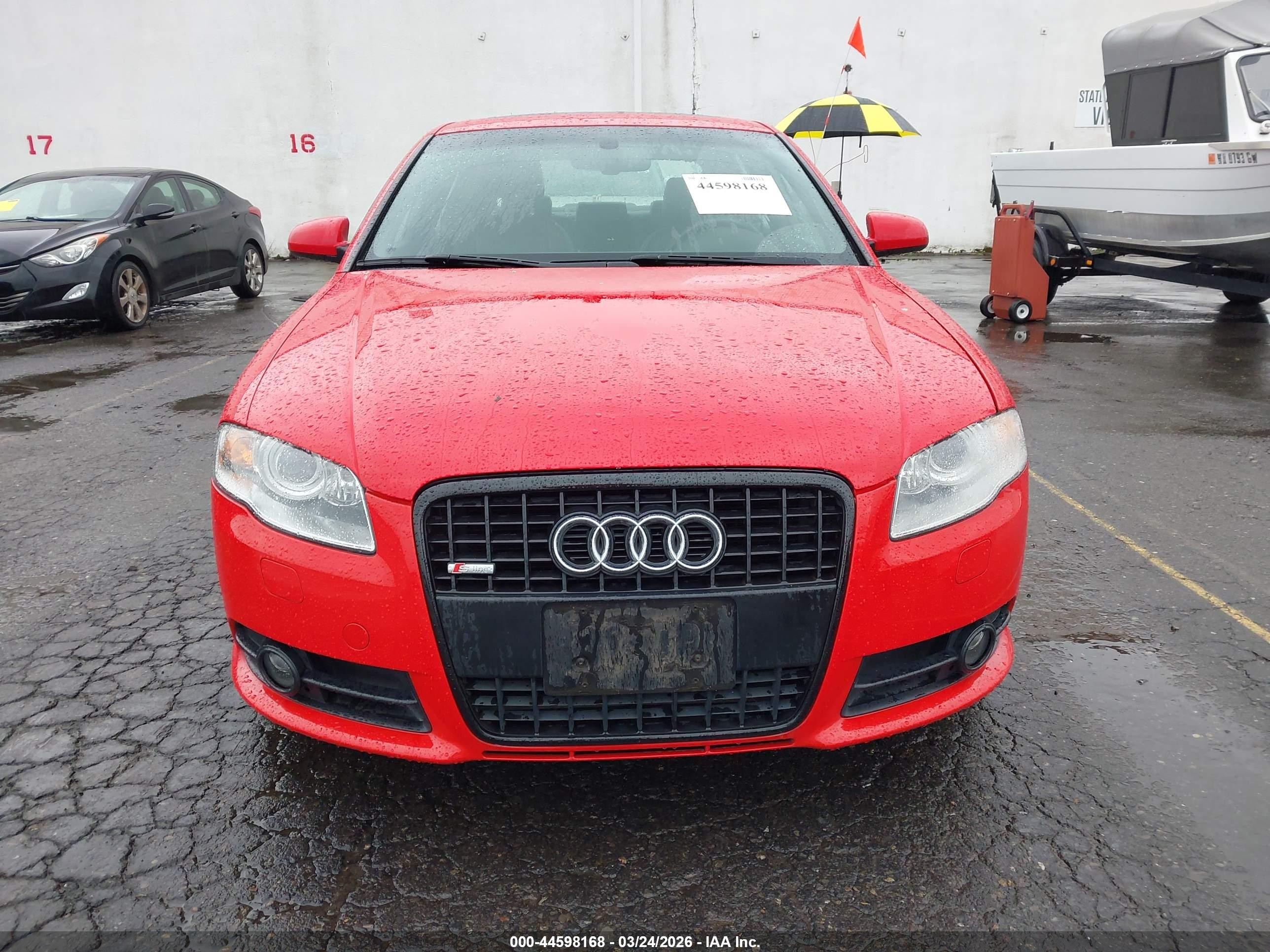 2007 Audi A4 3.2 Red vin: WAUEH78E67A130485