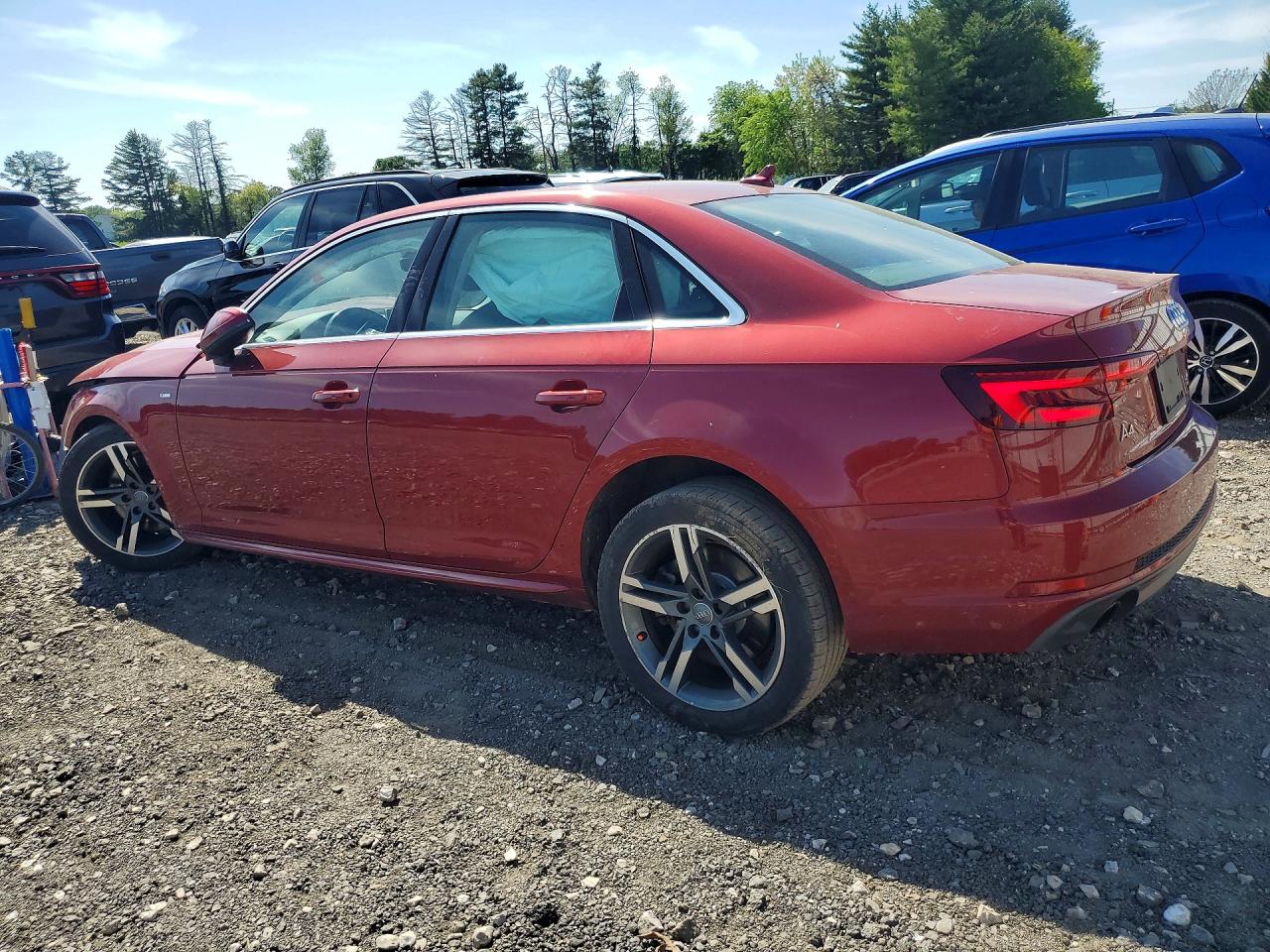 2018 Audi A4 Premium Plus Red vin: WAUENAF41JN016264