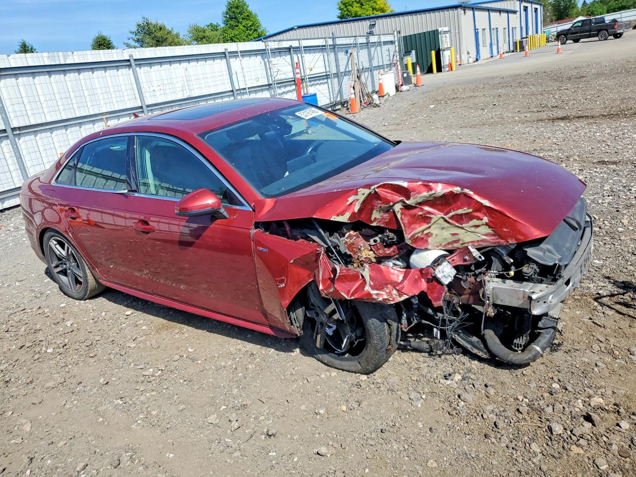 2018 Audi A4 Premium Plus Red vin: WAUENAF41JN016264