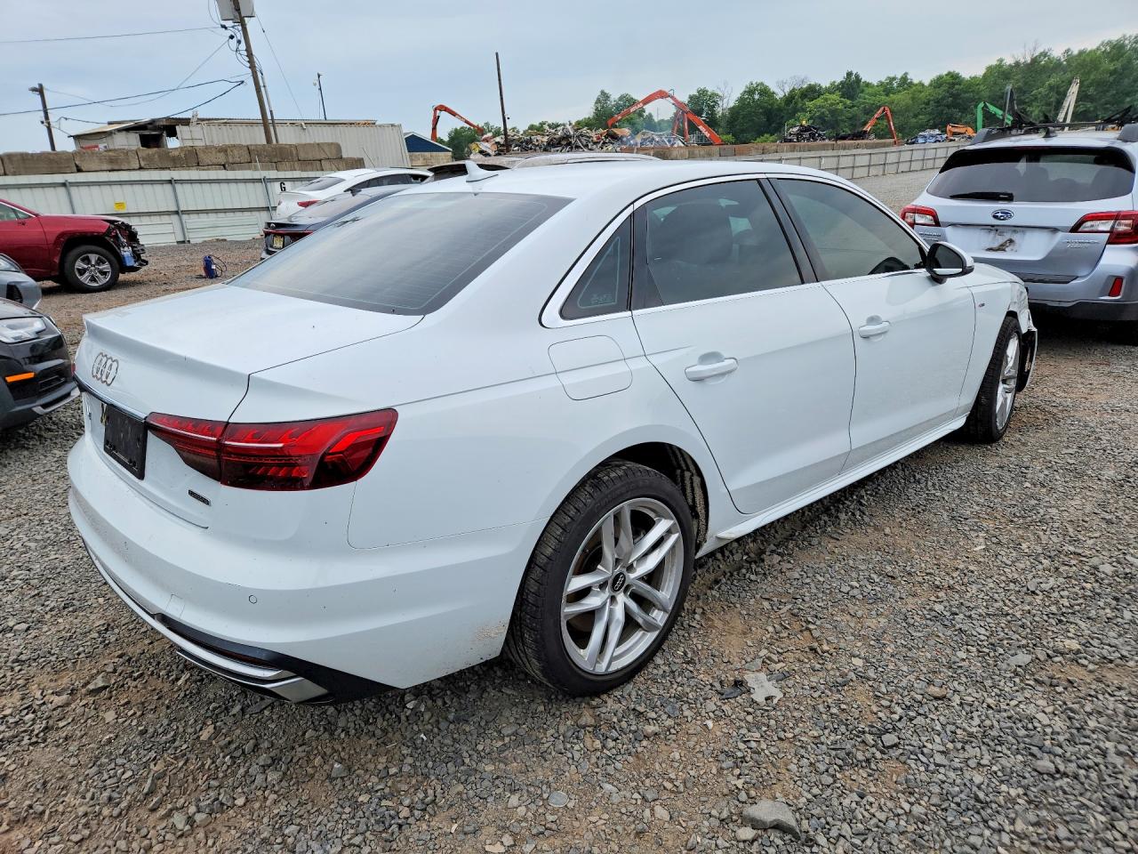 2020 Audi A4 Premium Plus White vin: WAUENAF41LA045063