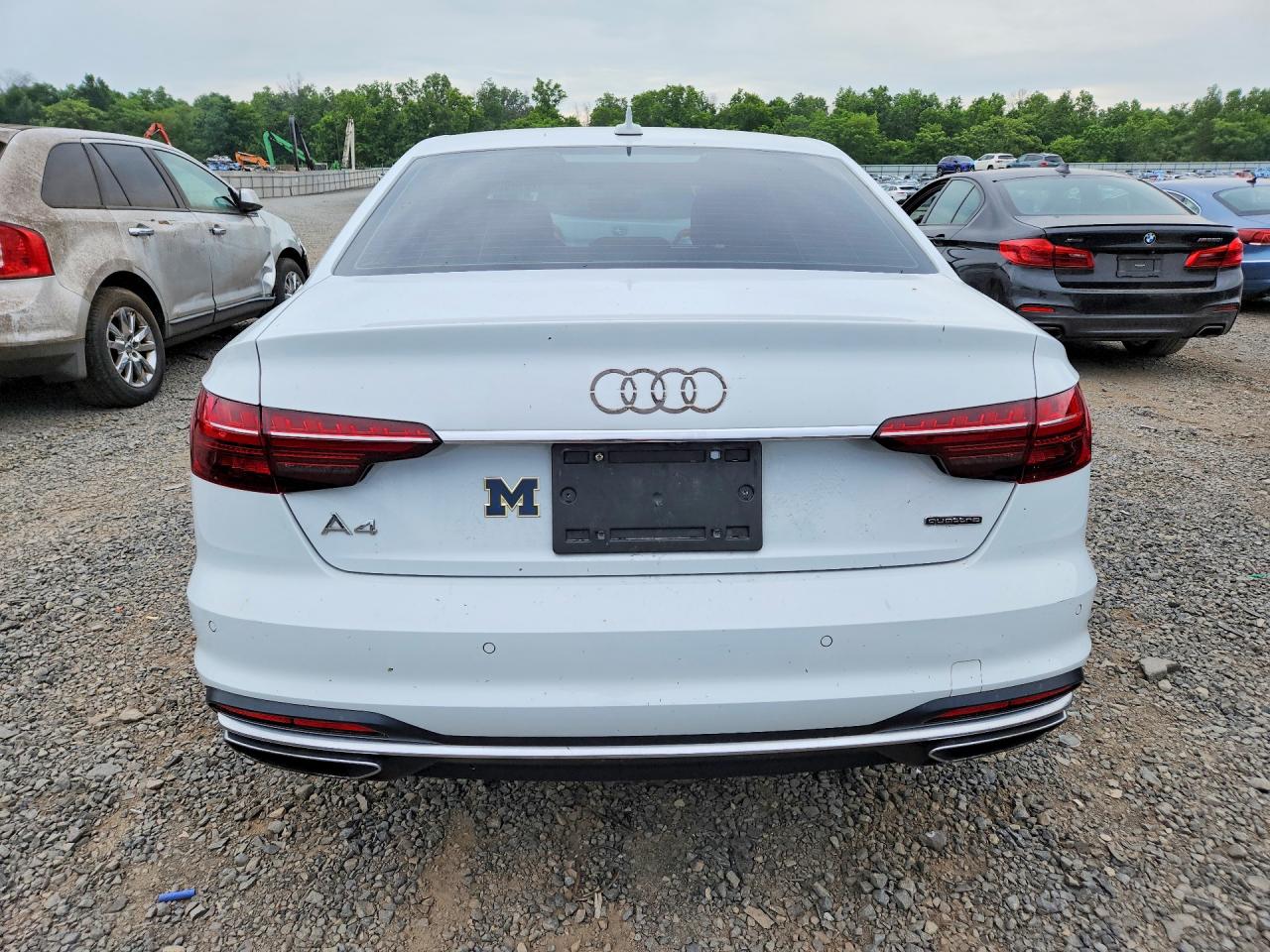 2020 Audi A4 Premium Plus White vin: WAUENAF41LA045063