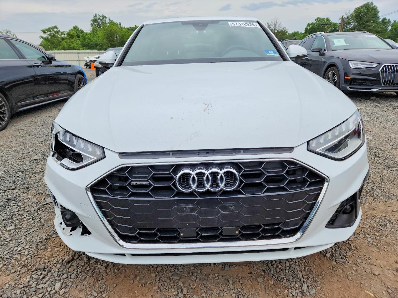 2020 Audi A4 Premium Plus White vin: WAUENAF41LA045063