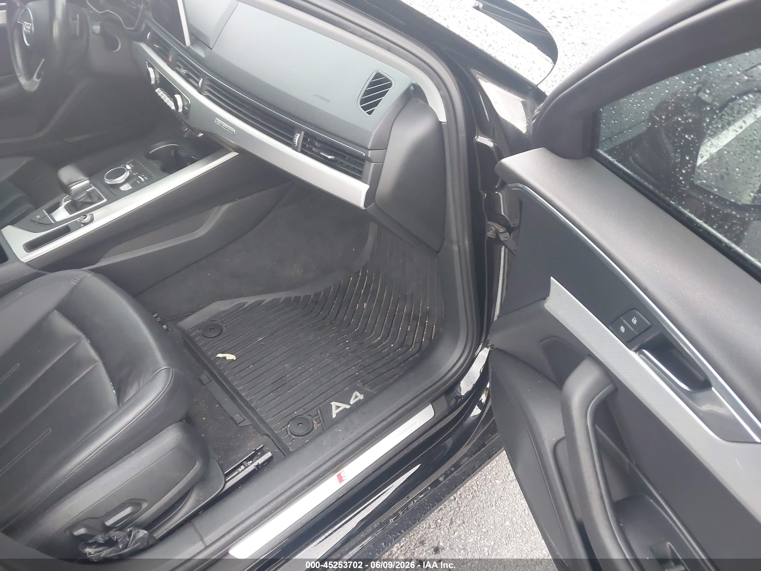 2017 Audi A4 2.0t Premium Black vin: WAUENAF43HN004739