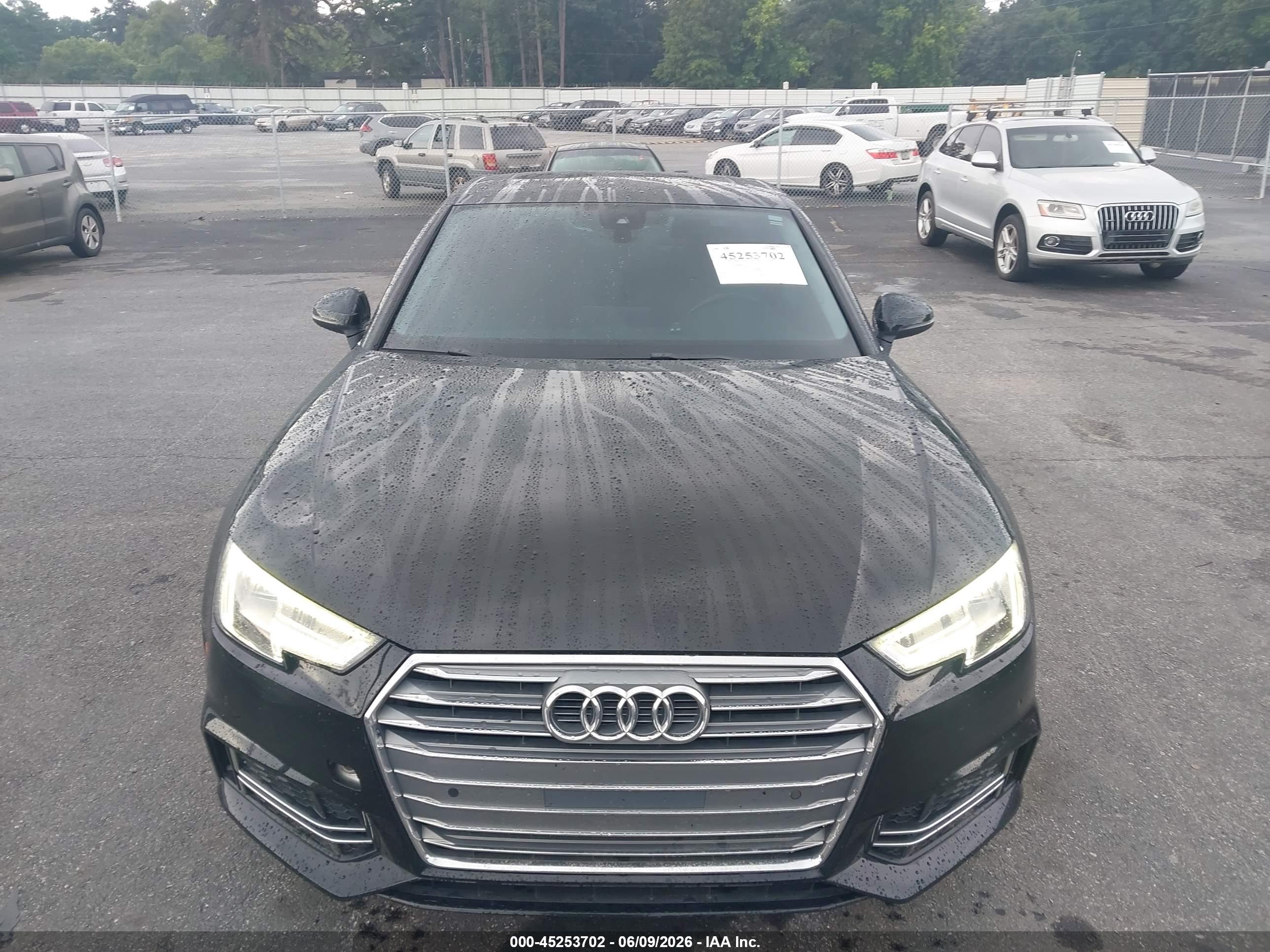 2017 Audi A4 2.0t Premium Black vin: WAUENAF43HN004739