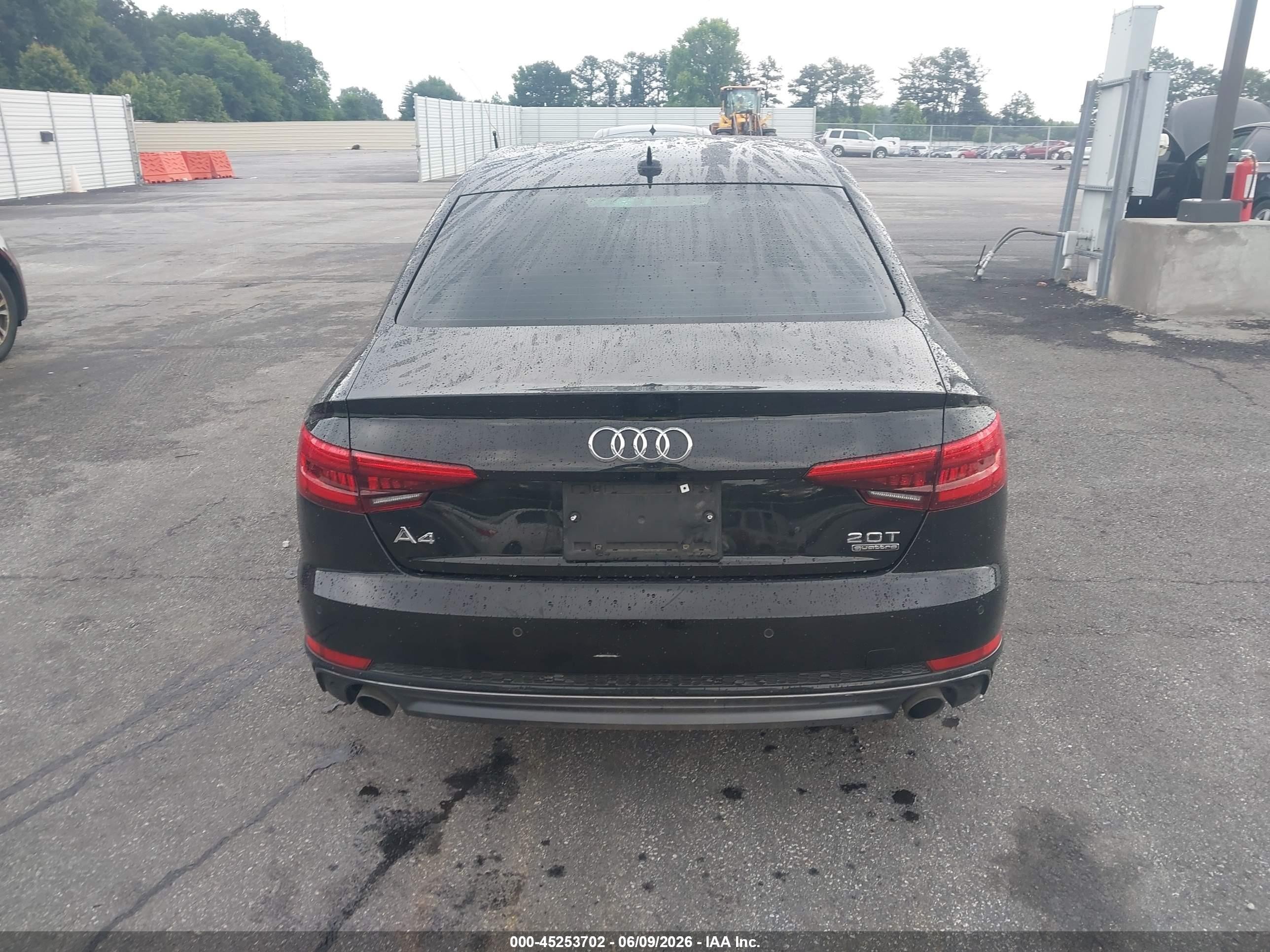 2017 Audi A4 2.0t Premium Black vin: WAUENAF43HN004739