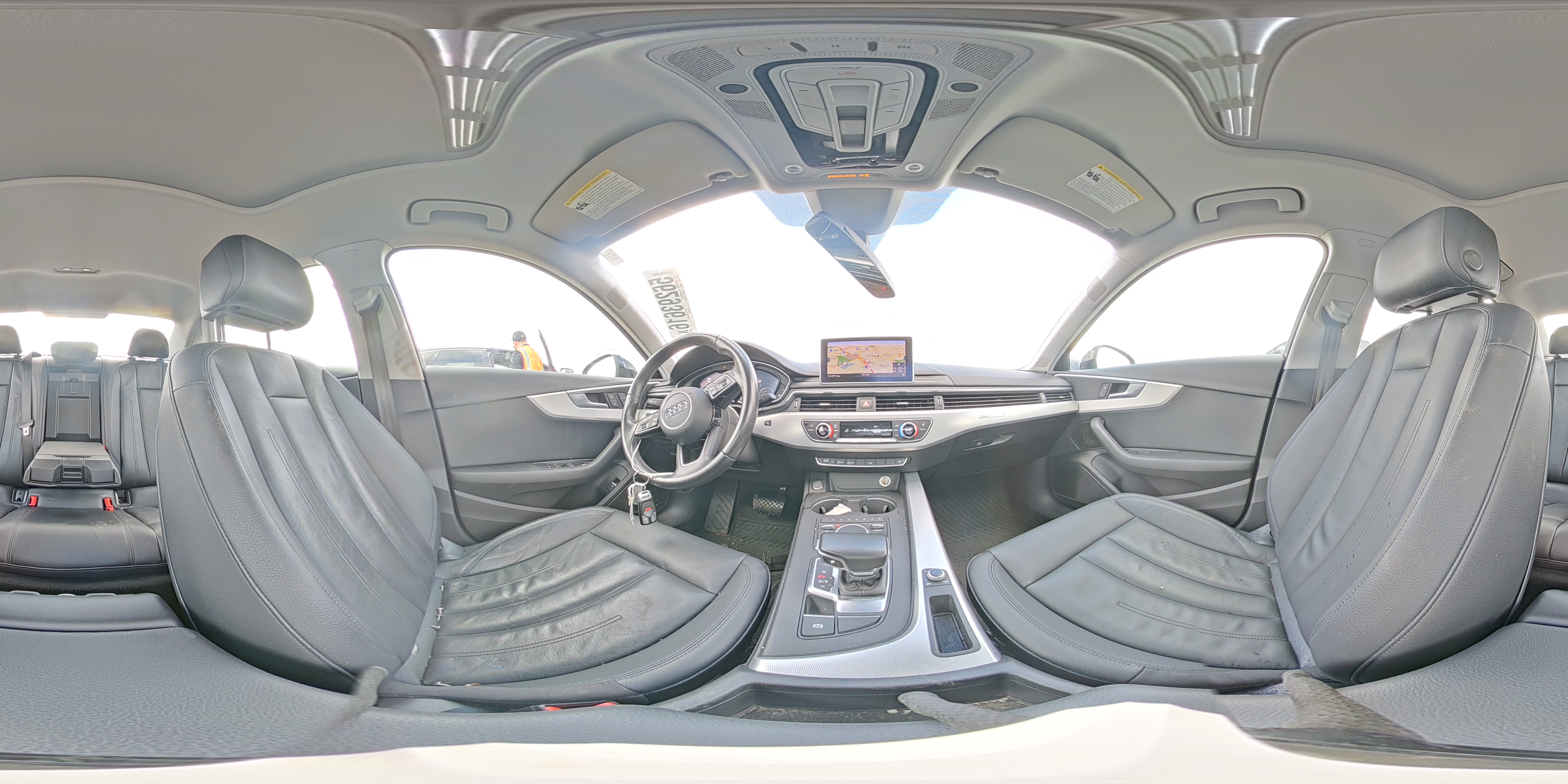 2017 Audi A4 Premium Plus Черный vin: WAUENAF43HN038941