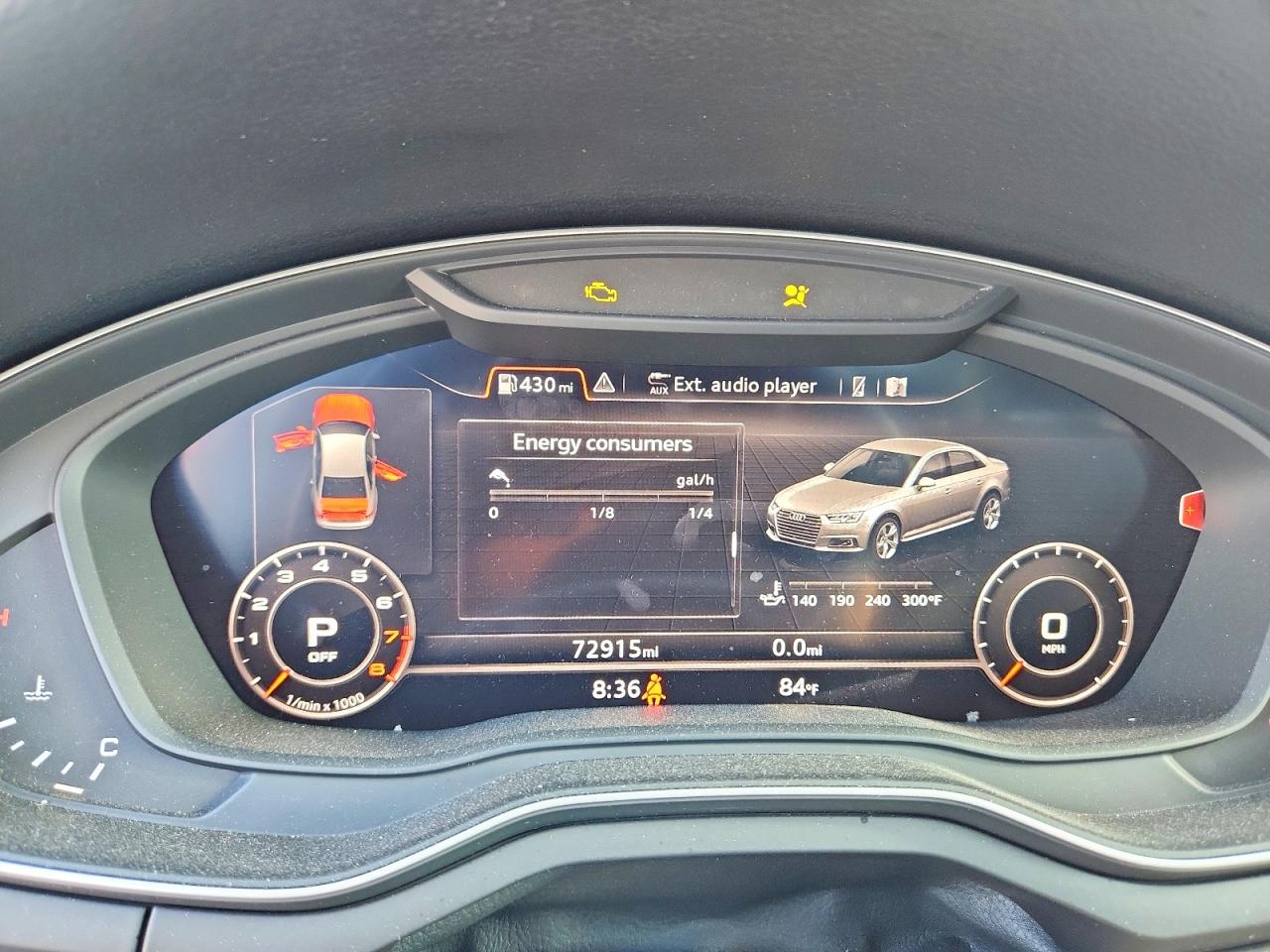 2017 Audi A4 Premium Plus White vin: WAUENAF43HN070112