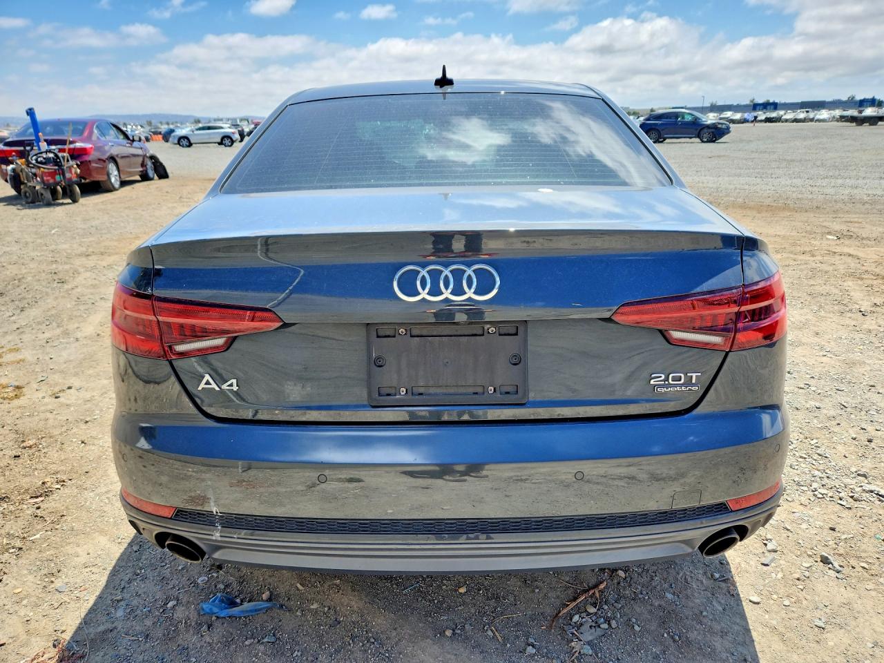 2018 Audi A4 Premium Plus Gray vin: WAUENAF43JA139927