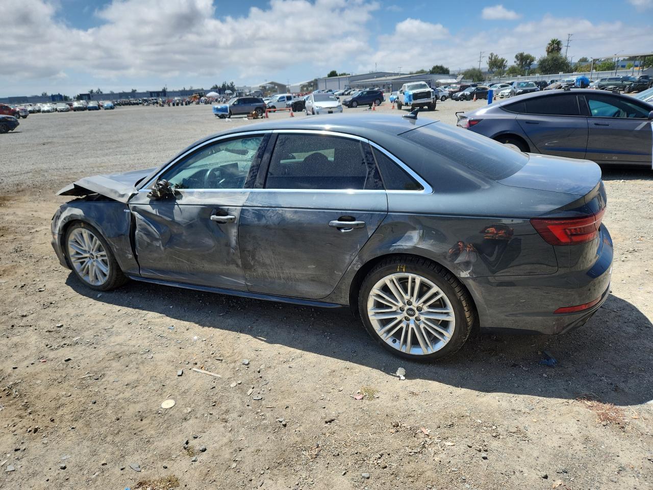 2018 Audi A4 Premium Plus Gray vin: WAUENAF43JA139927