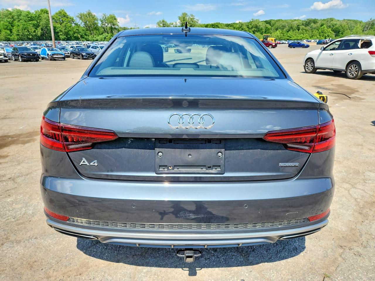 2019 Audi A4 Premium Plus Gray vin: WAUENAF45KA015952