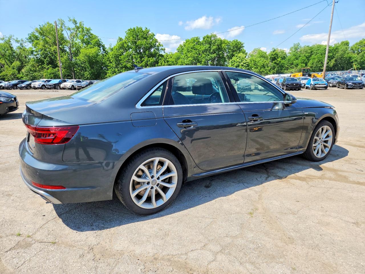 2019 Audi A4 Premium Plus Gray vin: WAUENAF45KA015952