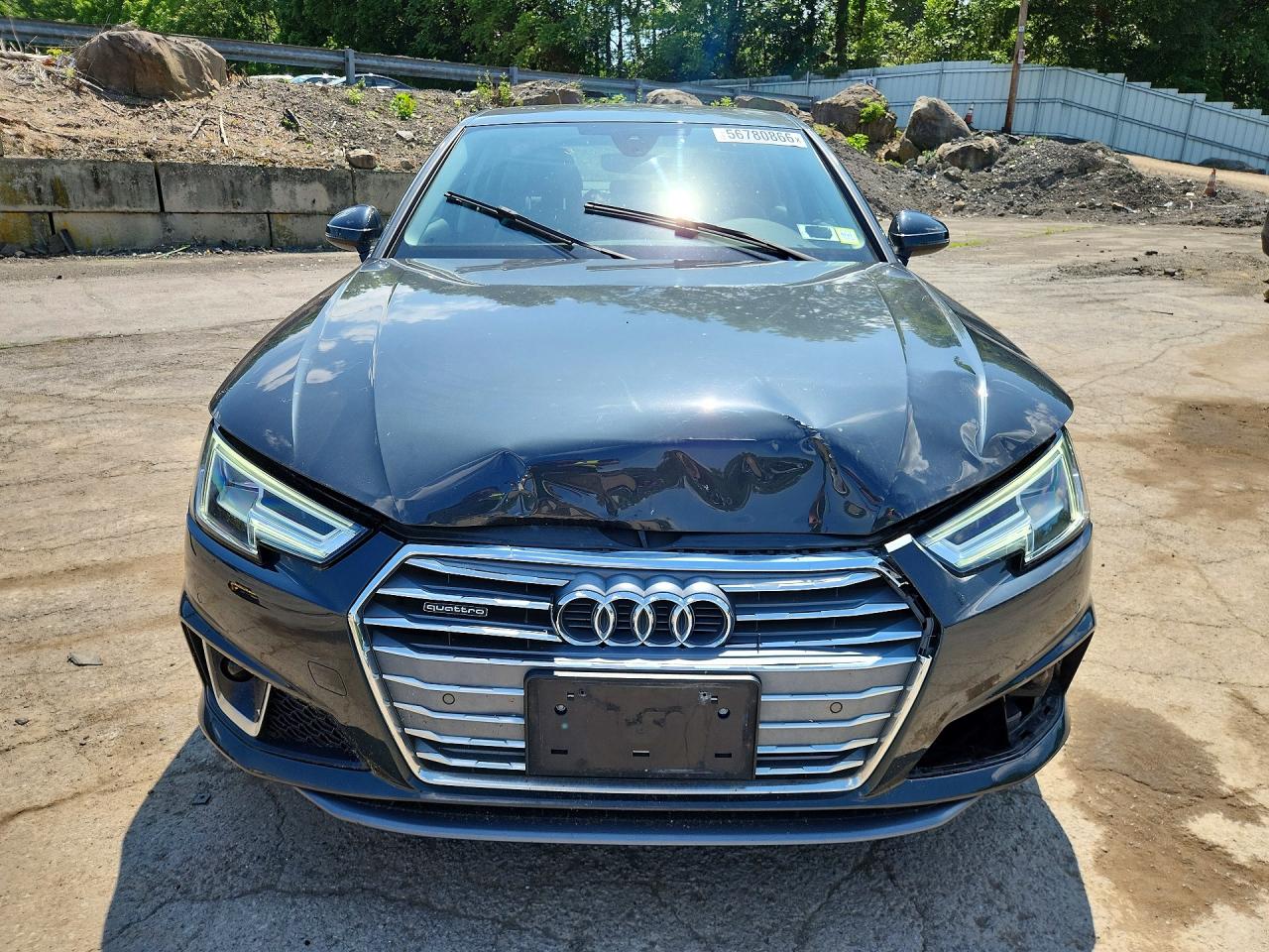 2019 Audi A4 Premium Plus Gray vin: WAUENAF45KA015952