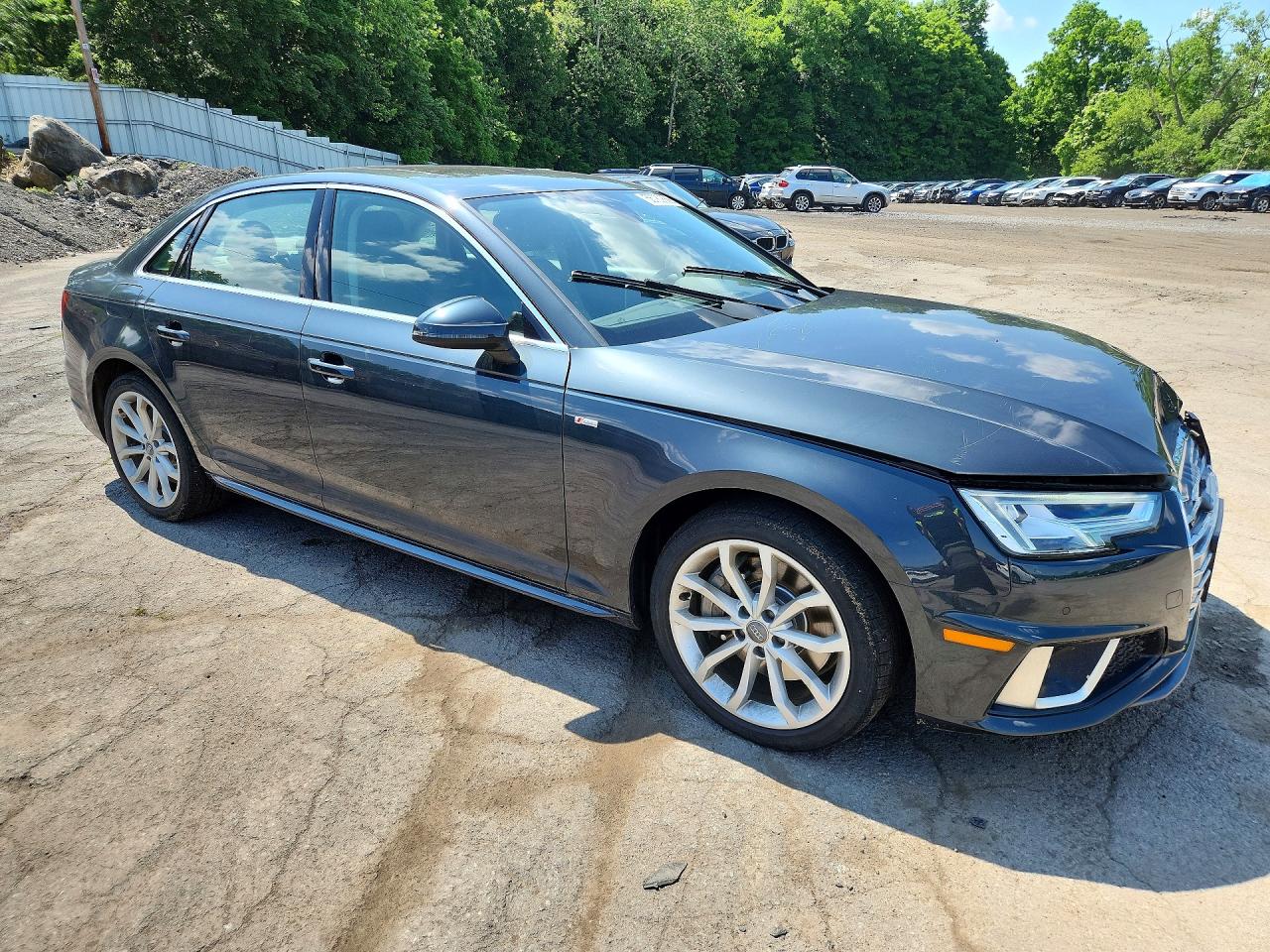 2019 Audi A4 Premium Plus Gray vin: WAUENAF45KA015952