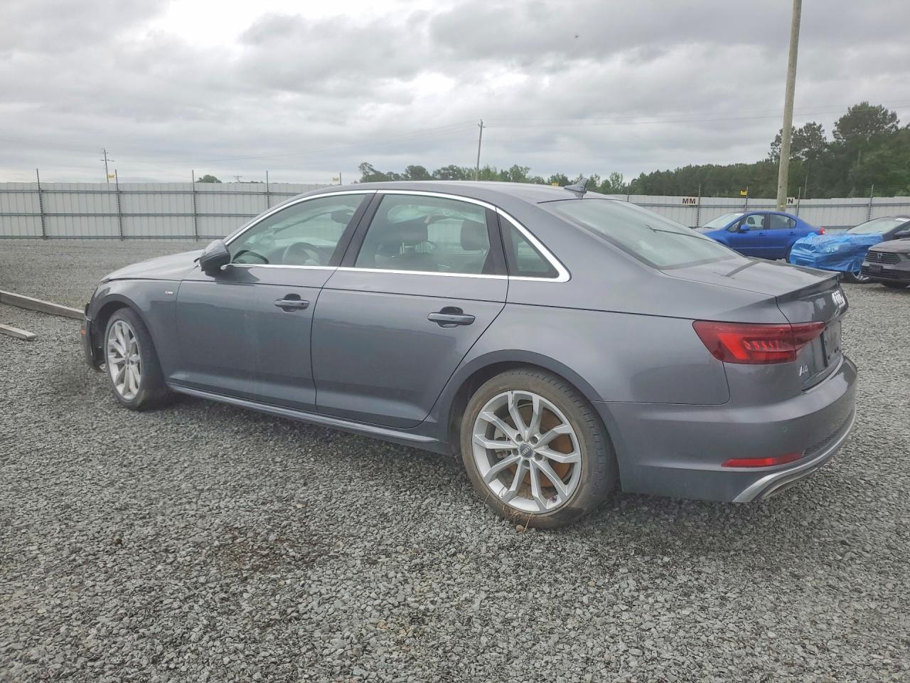 2019 Audi A4 Premium Plus Серый vin: WAUENAF45KA115257
