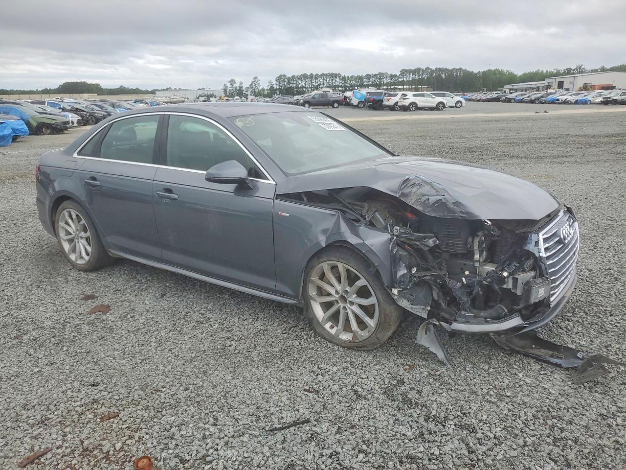 2019 Audi A4 Premium Plus Серый vin: WAUENAF45KA115257