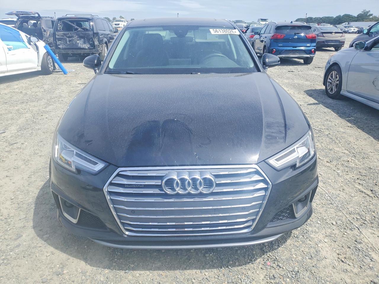 2019 Audi A4 Premium Plus Черный vin: WAUENAF45KN012476