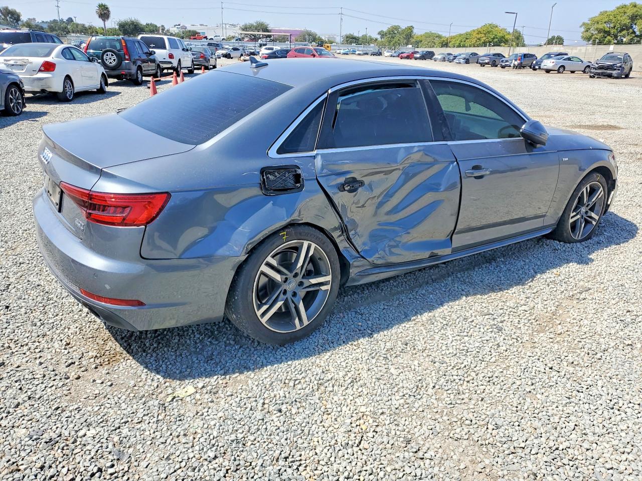 2017 Audi A4 Premium Plus Gray vin: WAUENAF47HN054138