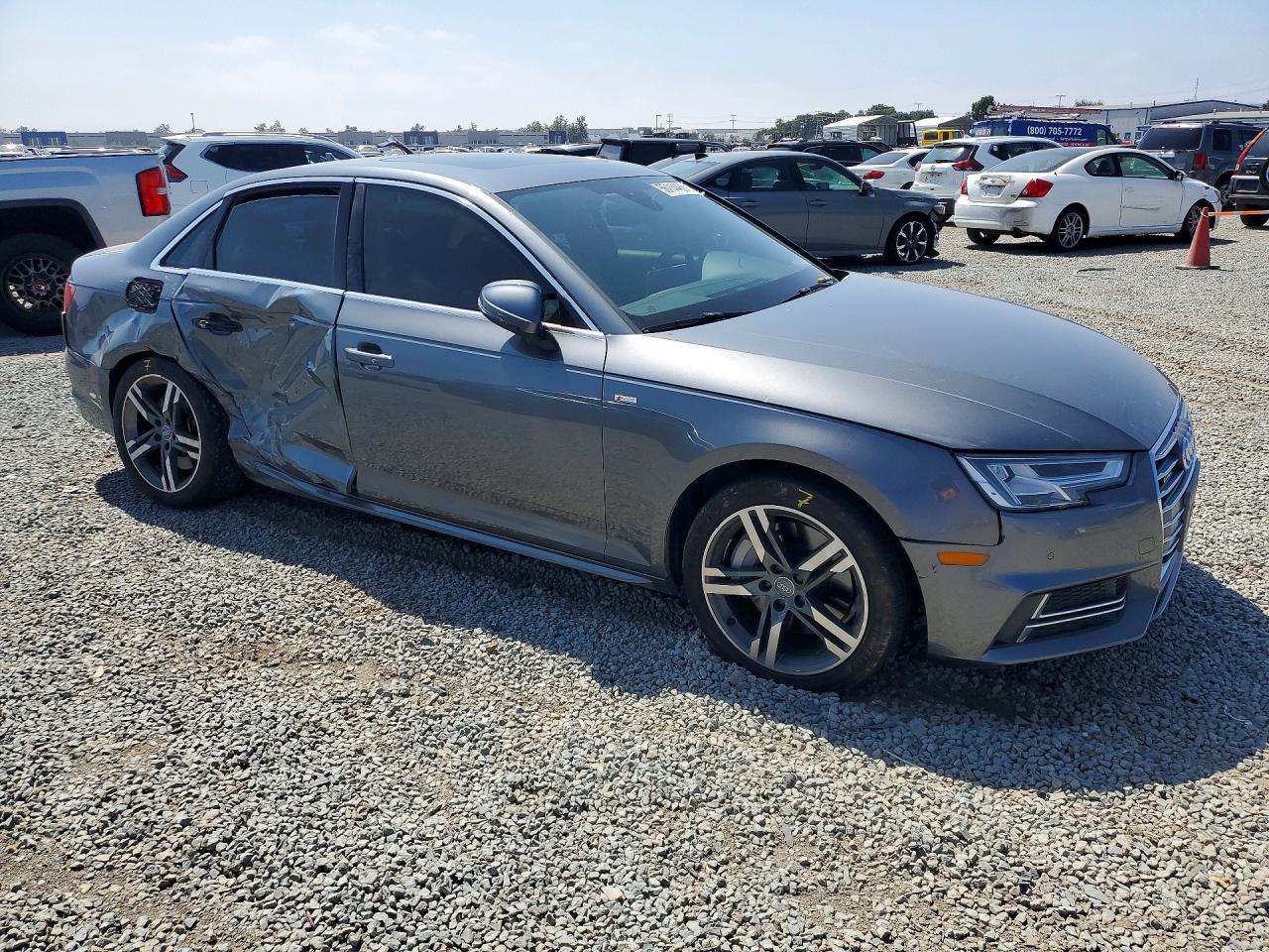 2017 Audi A4 Premium Plus Gray vin: WAUENAF47HN054138