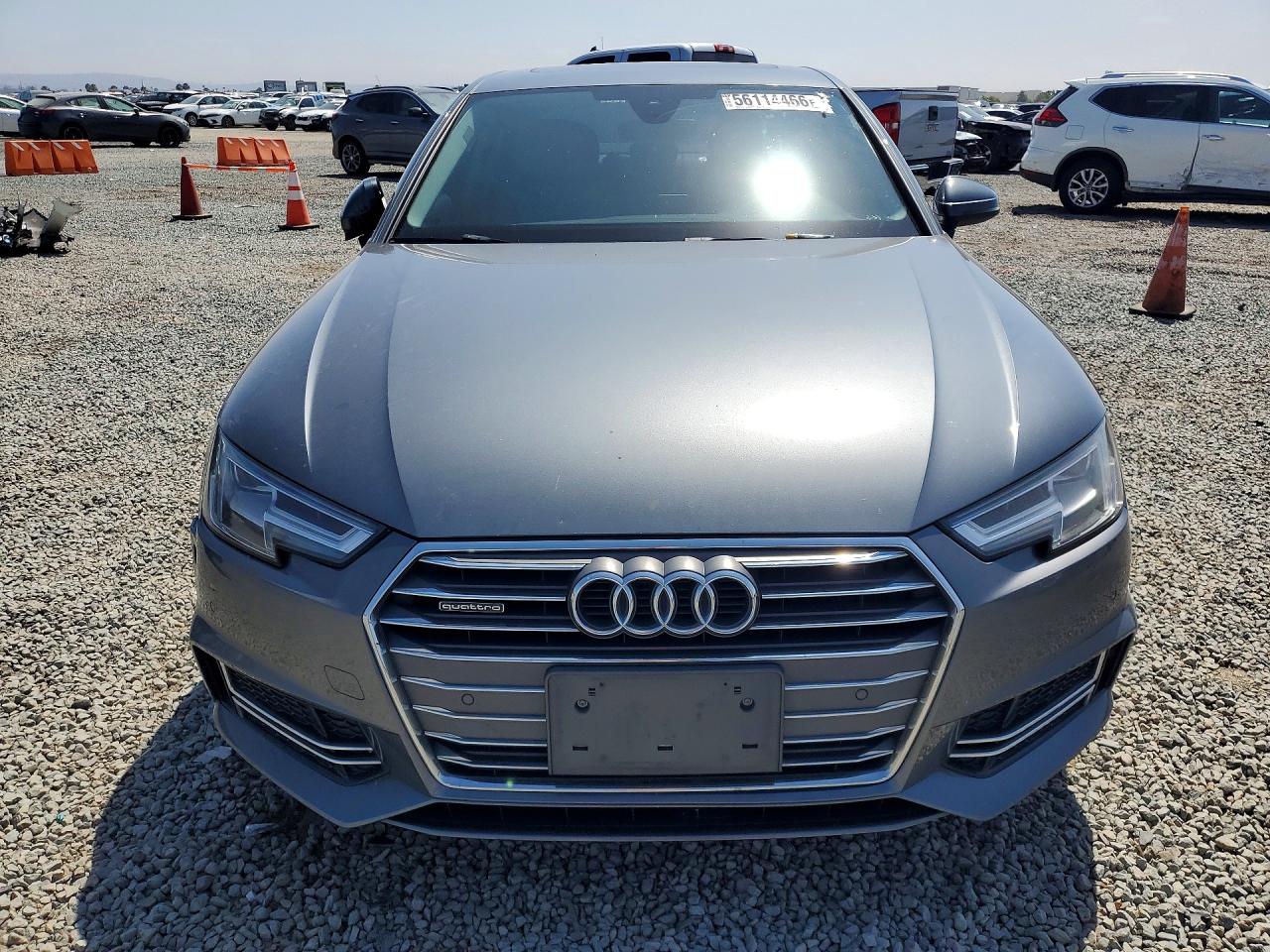 2017 Audi A4 Premium Plus Gray vin: WAUENAF47HN054138
