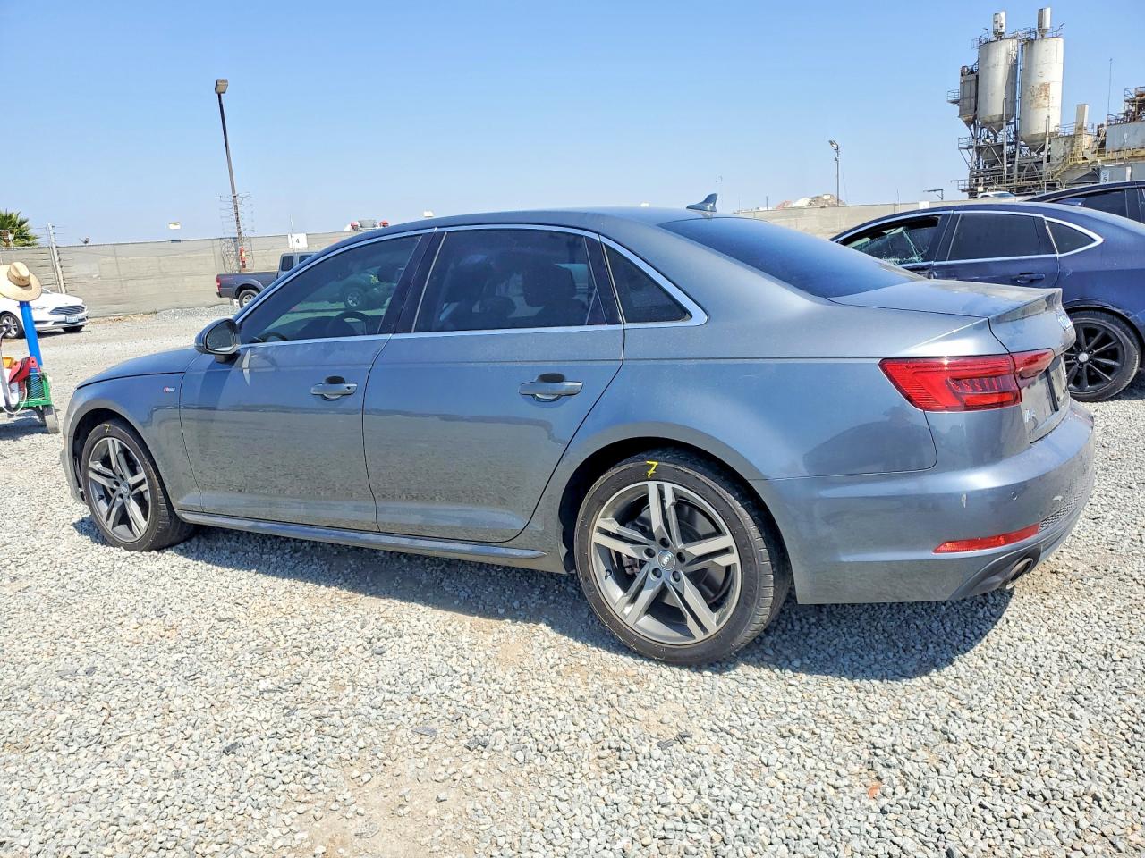 2017 Audi A4 Premium Plus Gray vin: WAUENAF47HN054138