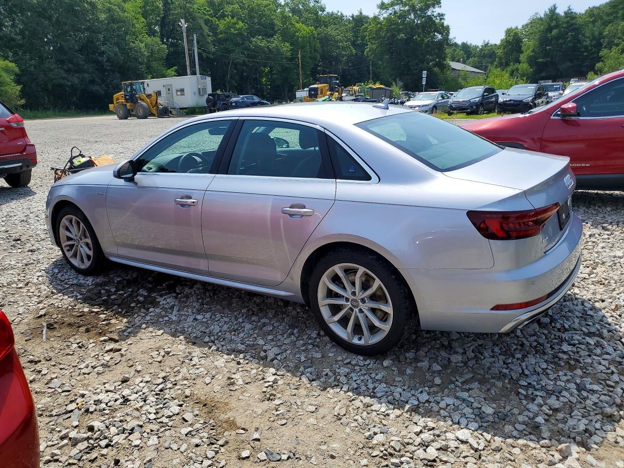 2019 Audi A4 Premium Plus Silver vin: WAUENAF47KA003432