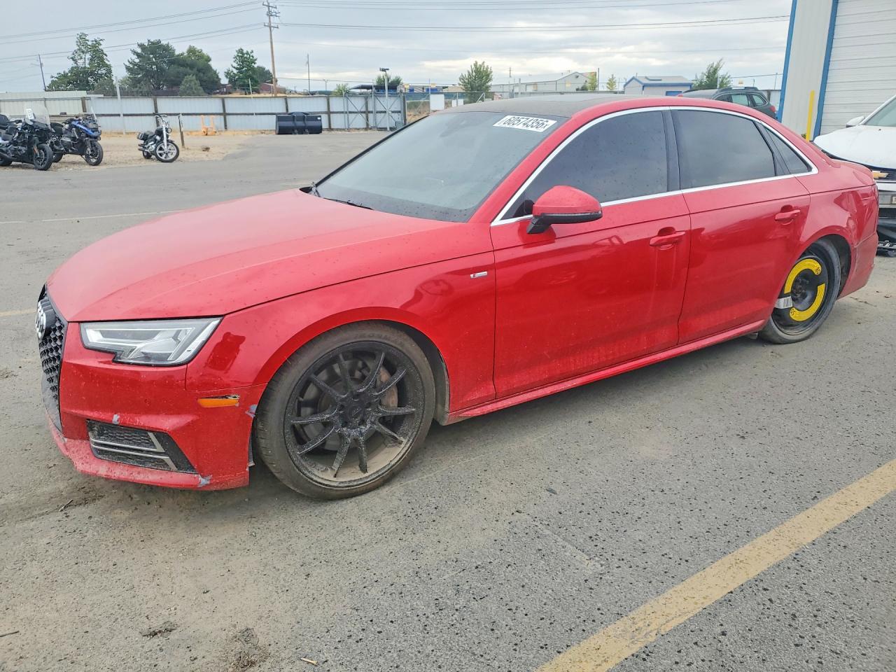 2017 Audi A4 Premium Plus Red vin: WAUENAF48HN023416