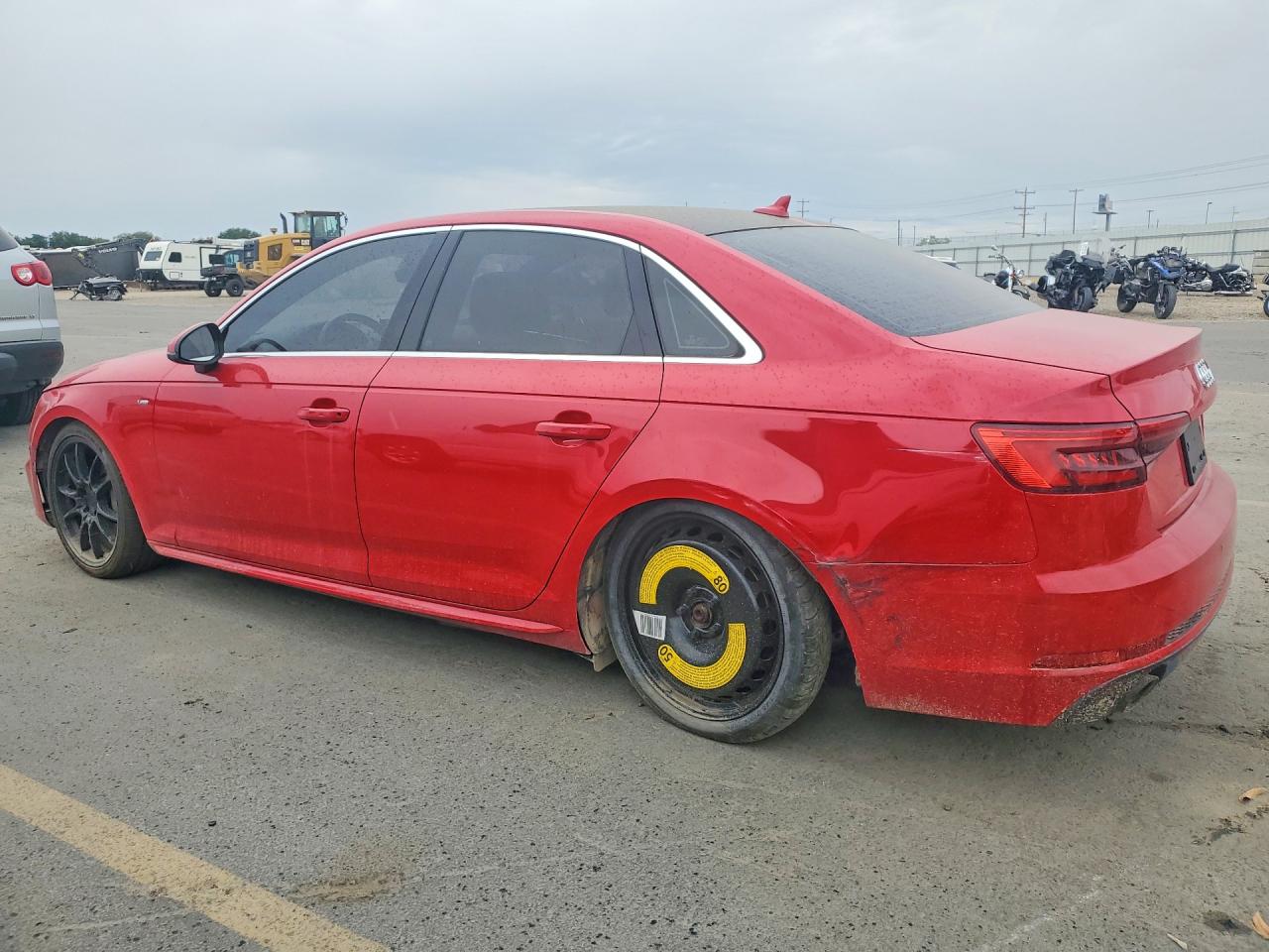 2017 Audi A4 Premium Plus Red vin: WAUENAF48HN023416