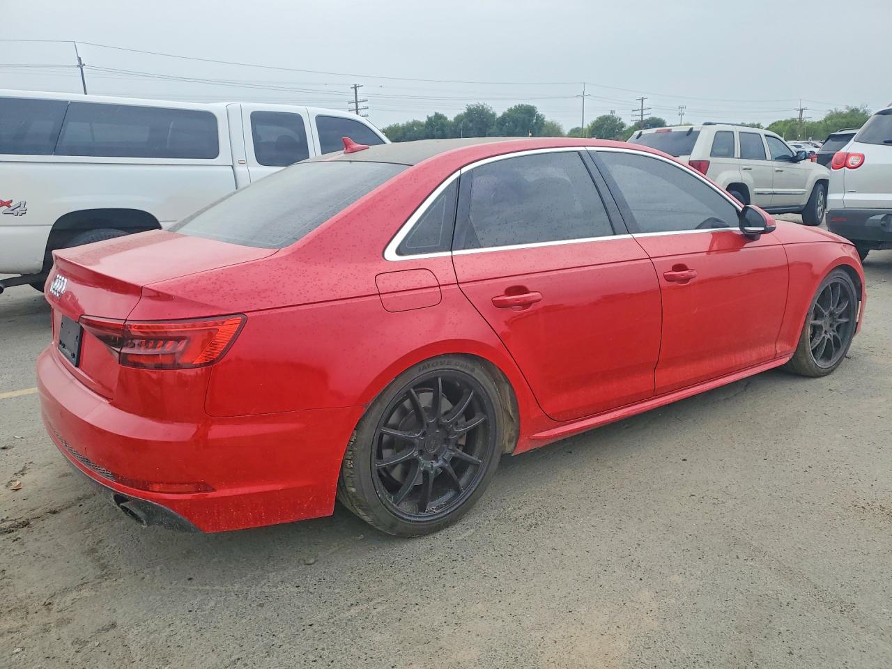 2017 Audi A4 Premium Plus Red vin: WAUENAF48HN023416