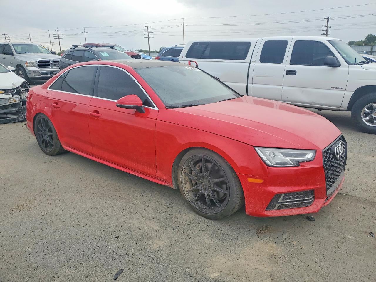 2017 Audi A4 Premium Plus Red vin: WAUENAF48HN023416