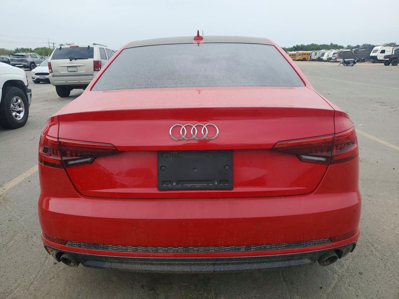 2017 Audi A4 Premium Plus Red vin: WAUENAF48HN023416