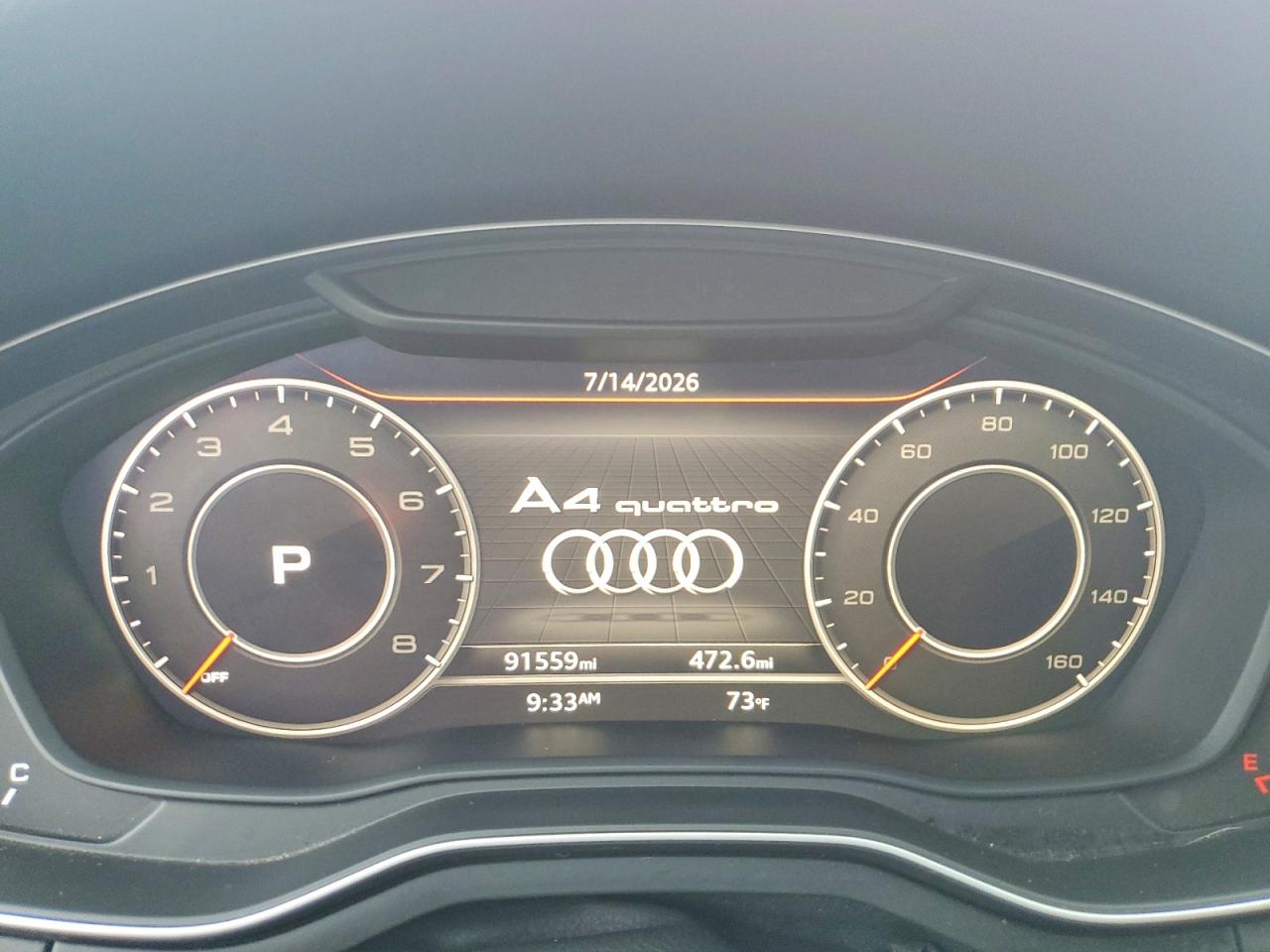 2017 Audi A4 Premium Plus Red vin: WAUENAF48HN023416