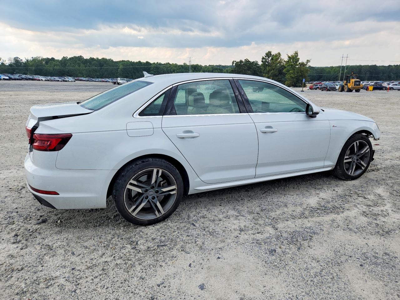 2018 Audi A4 Premium Plus White vin: WAUENAF49JA090068