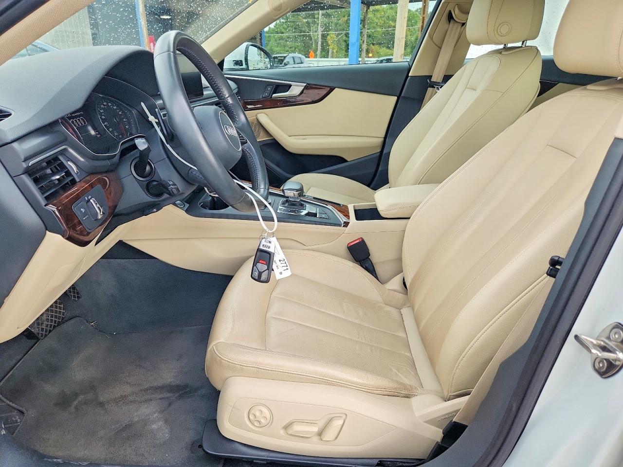 2018 Audi A4 Premium Plus White vin: WAUENAF49JA090068