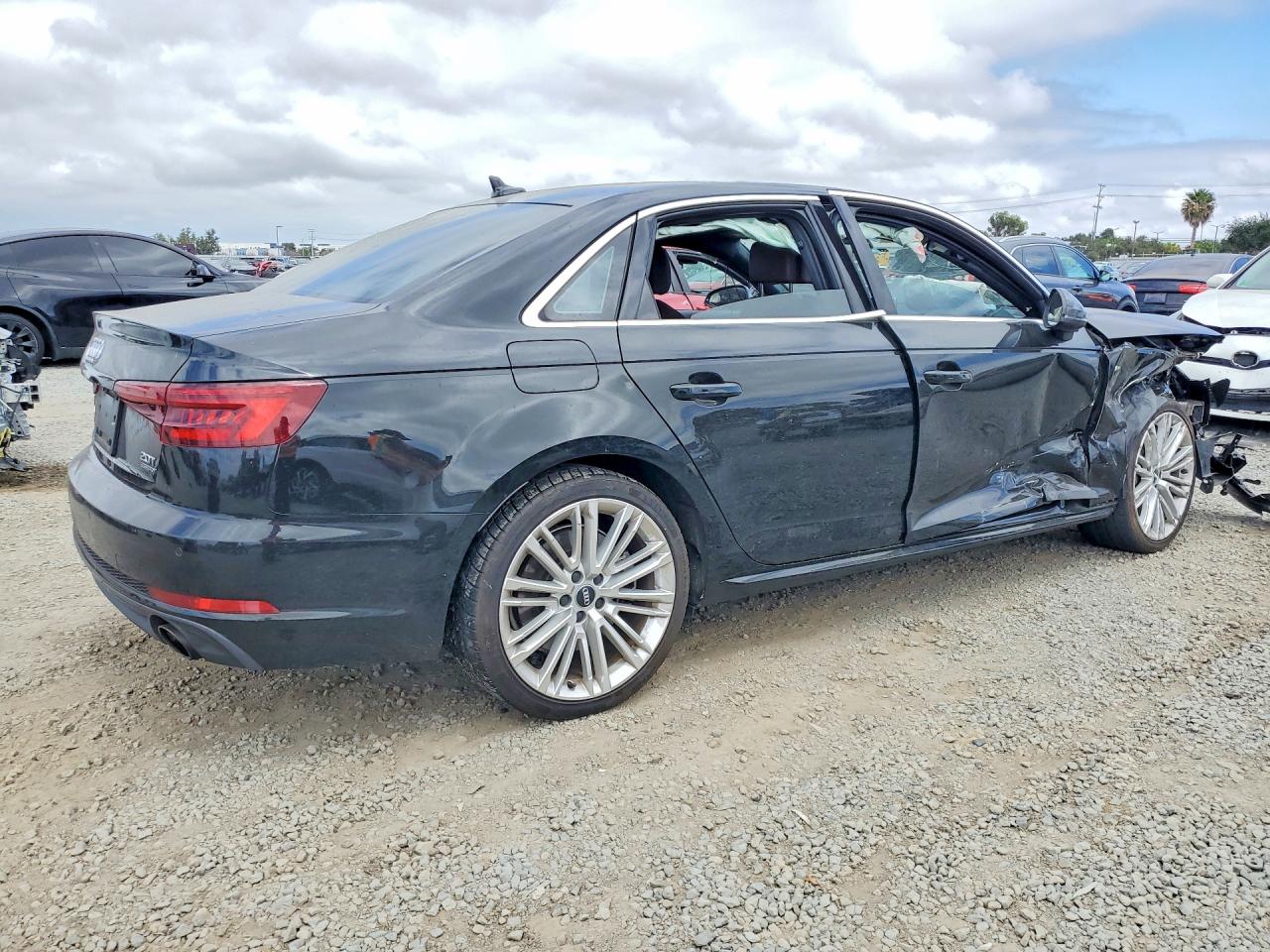 2018 Audi A4 Premium Plus Black vin: WAUENAF4XJA063526