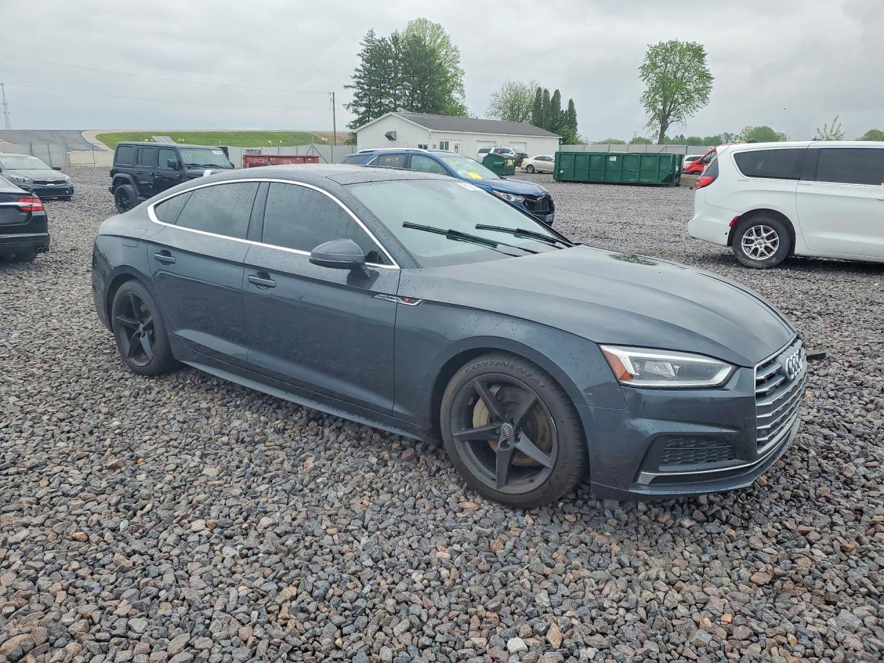 2019 Audi A5 Premium Plus S-line Black vin: WAUENCF50KA025048