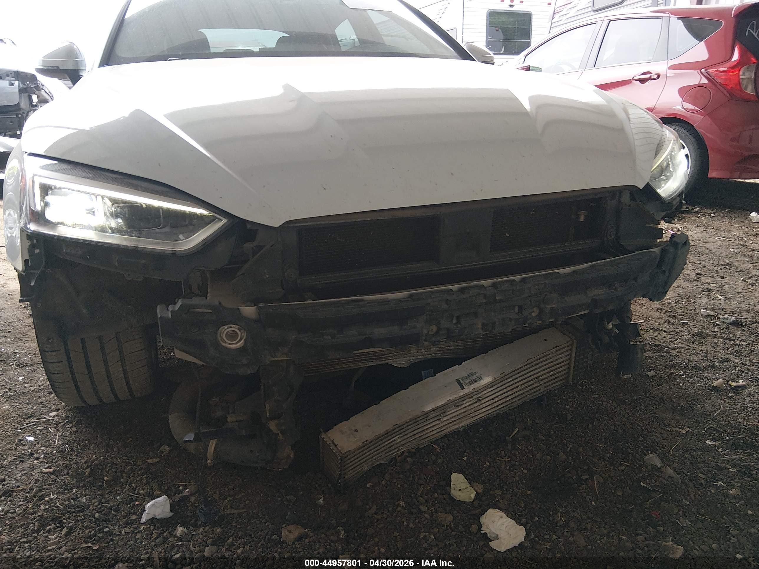 2018 Audi A5 2.0t Premium White vin: WAUENCF52JA122380