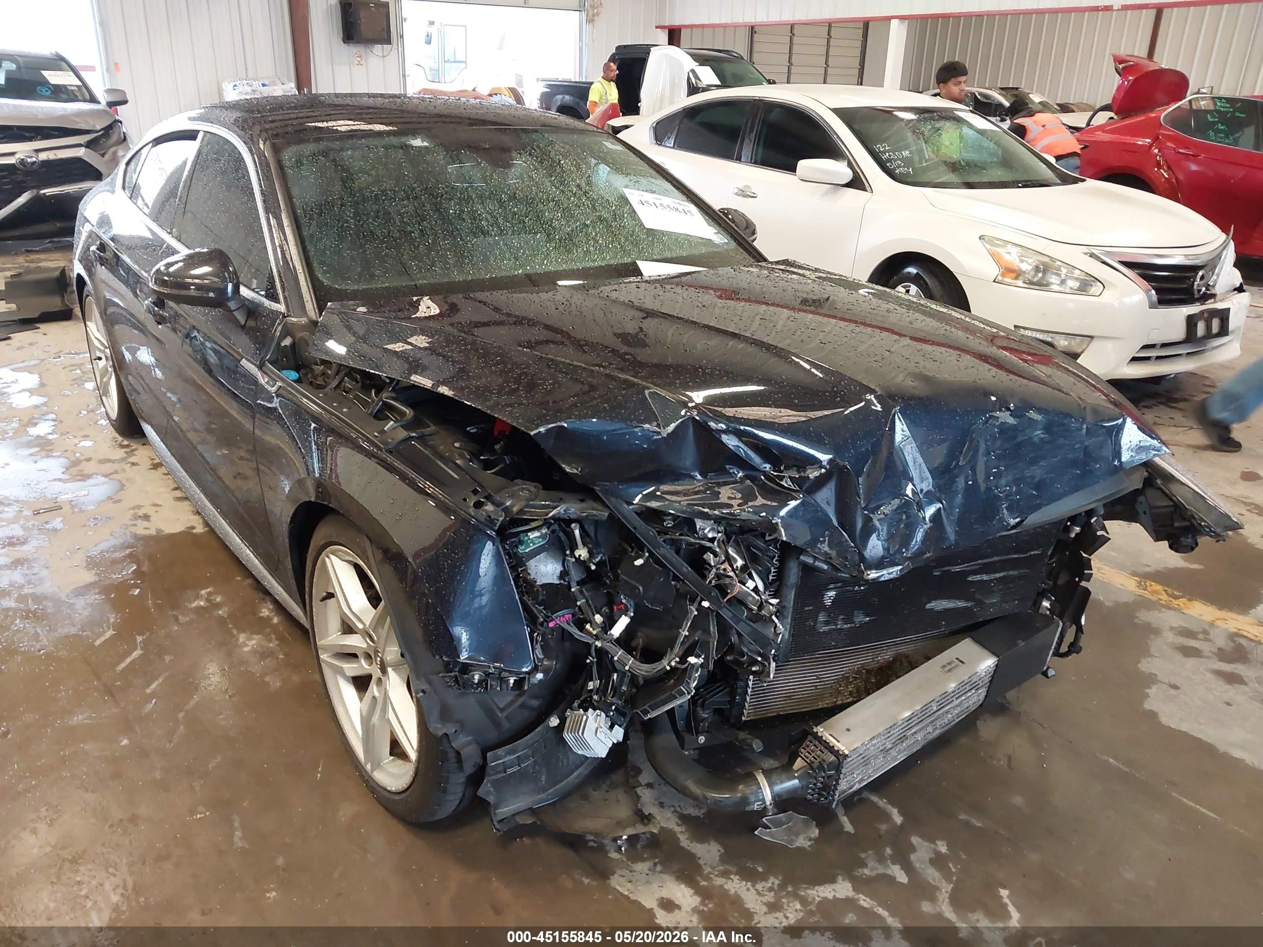 2018 Audi A5 2.0t Premium Blue vin: WAUENCF53JA034874