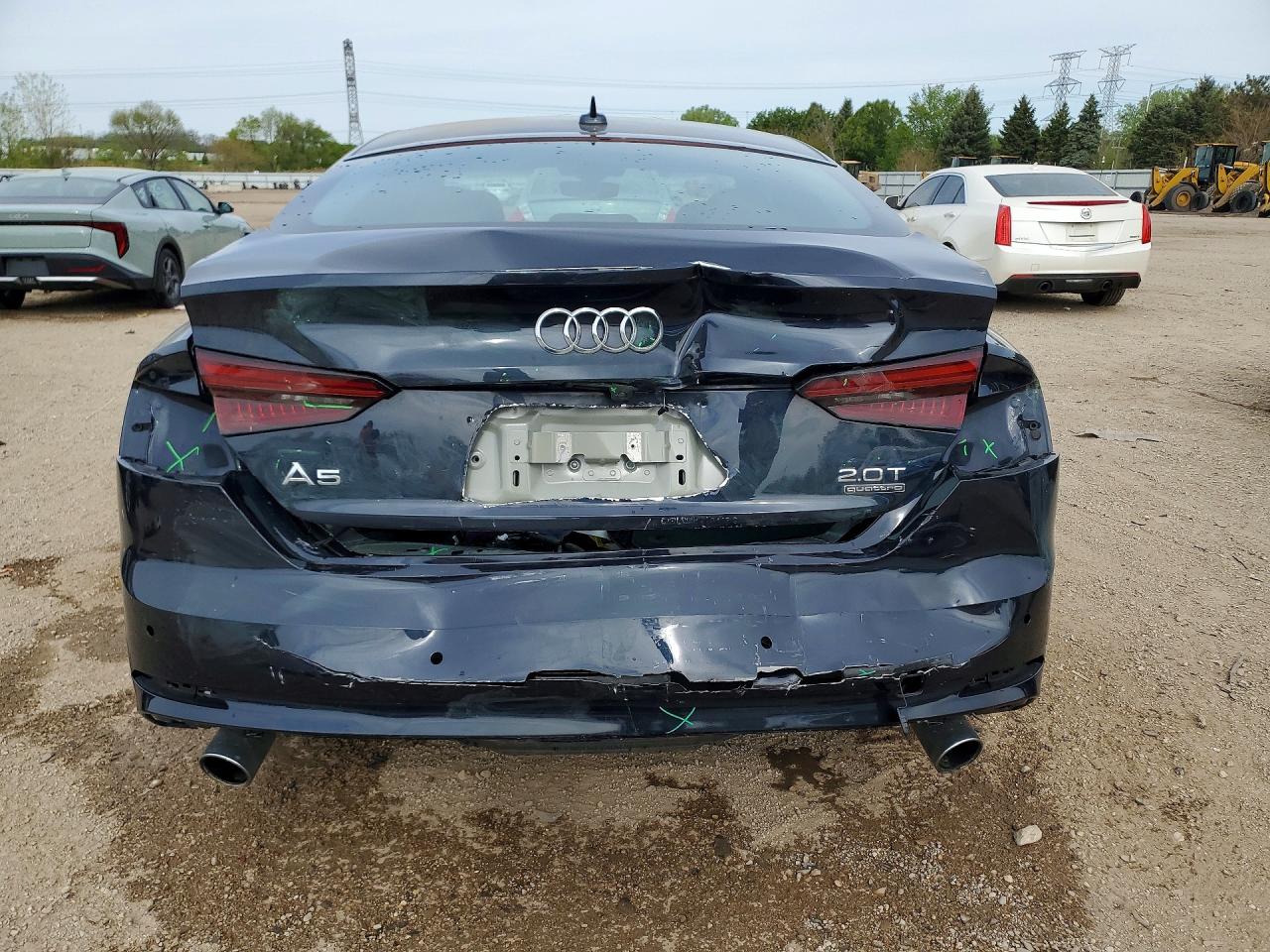 2018 Audi A5 Premium Plus S-line Black vin: WAUENCF54JA050422