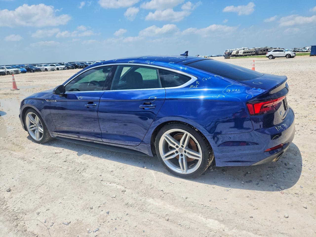 2018 Audi A5 Premium Plus S-line Blue vin: WAUENCF58JA117216