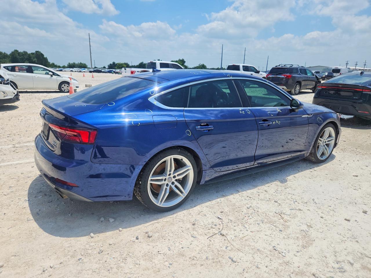 2018 Audi A5 Premium Plus S-line Blue vin: WAUENCF58JA117216