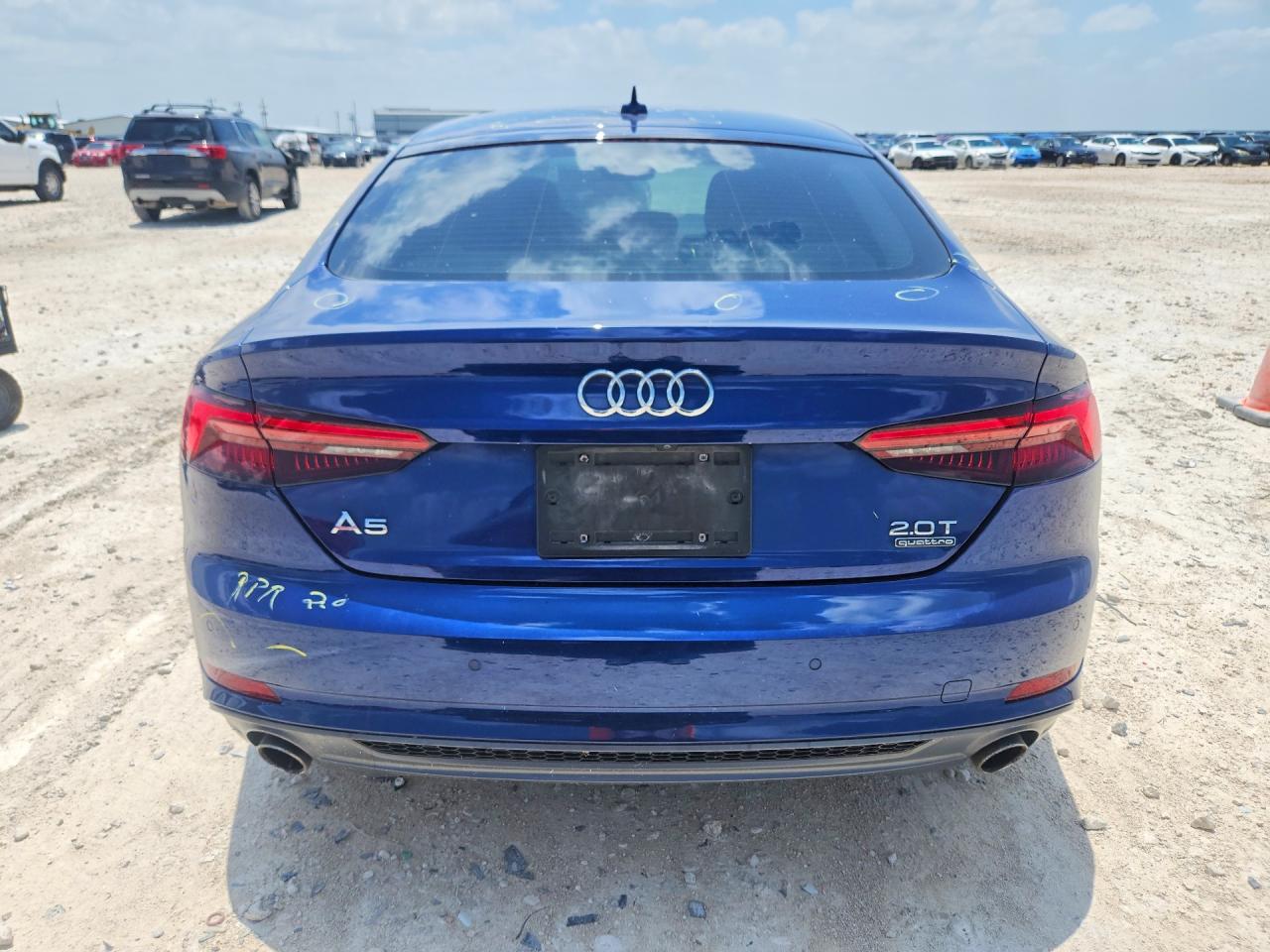 2018 Audi A5 Premium Plus S-line Blue vin: WAUENCF58JA117216