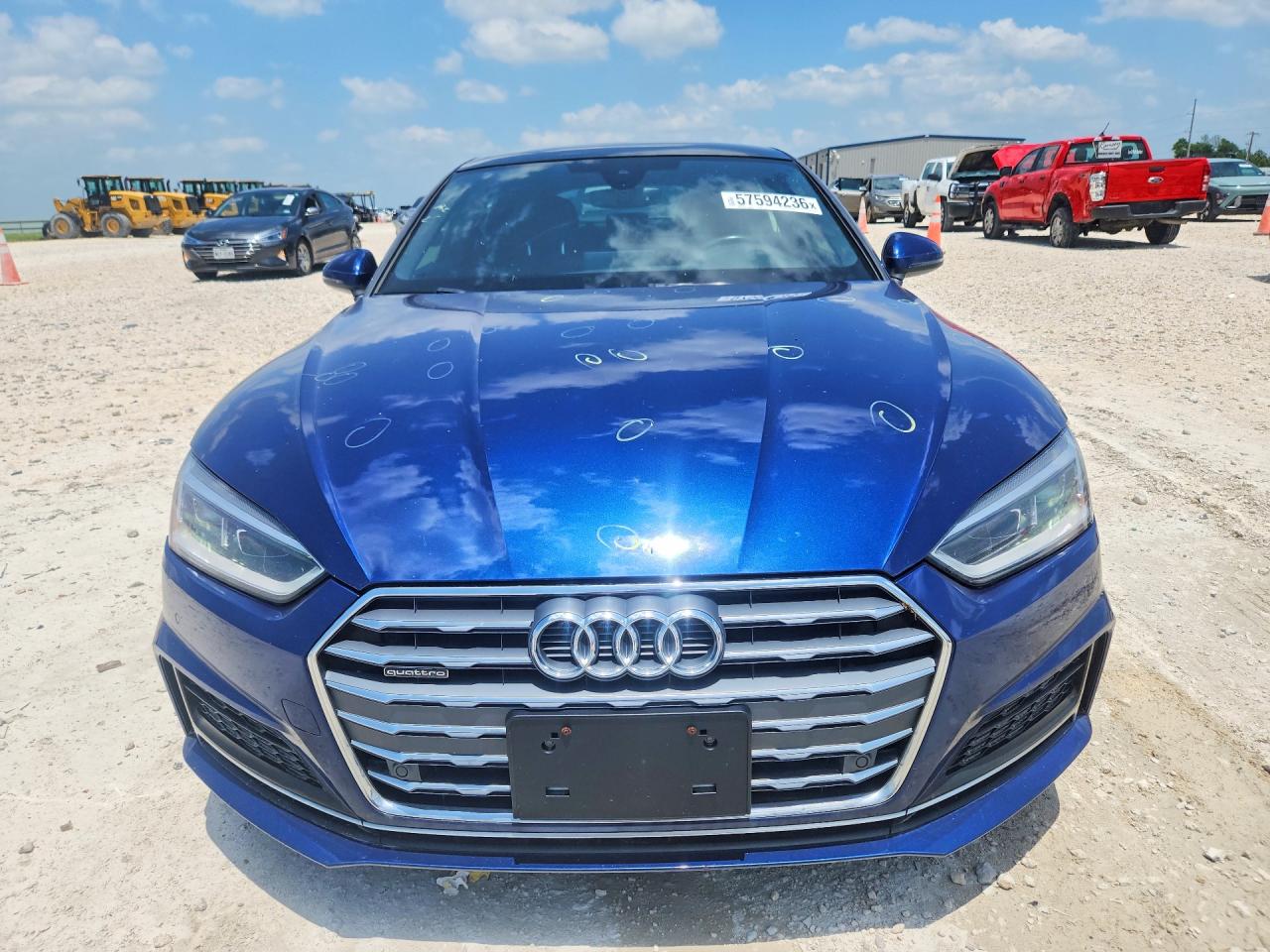 2018 Audi A5 Premium Plus S-line Blue vin: WAUENCF58JA117216