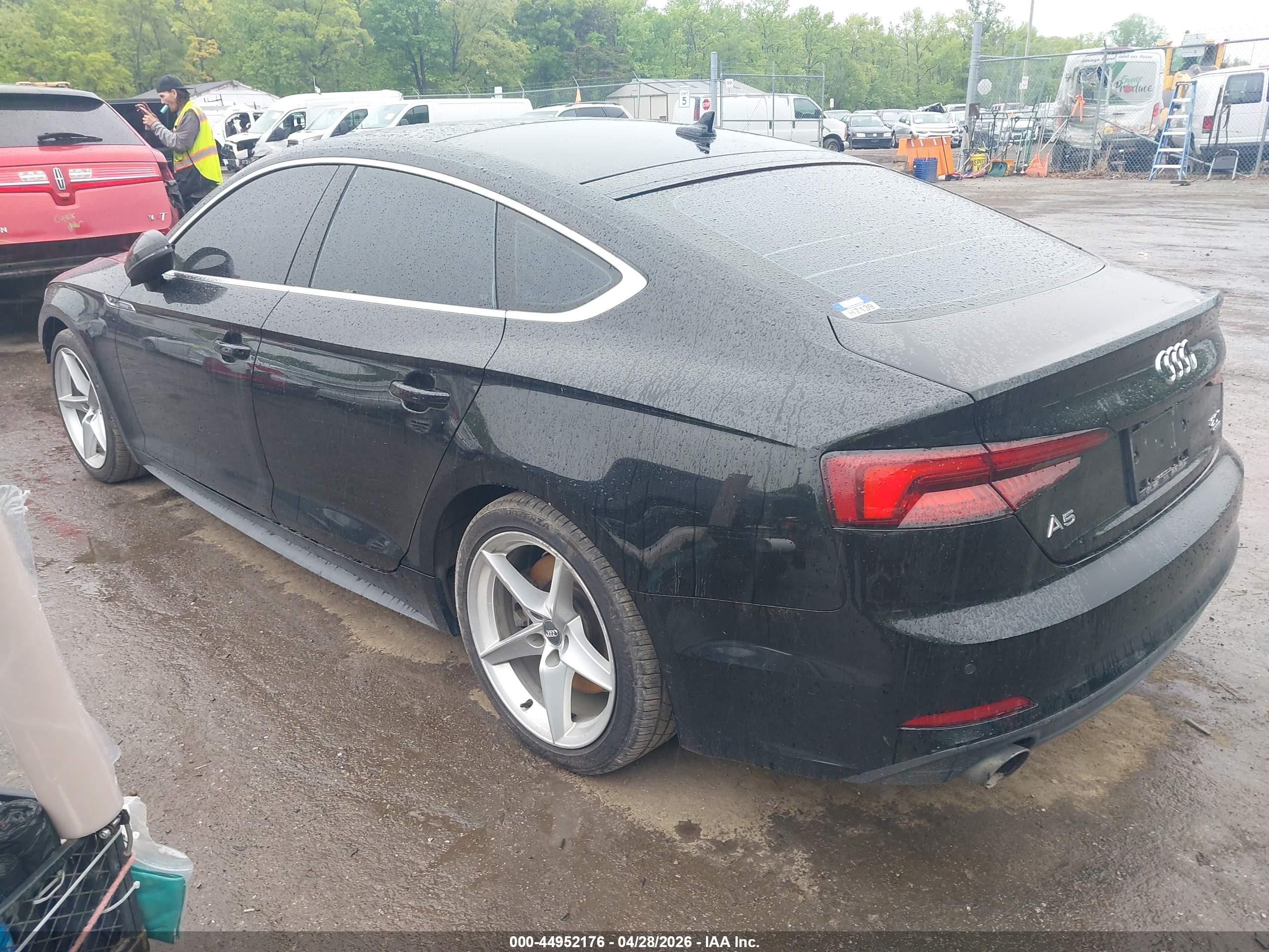 2018 Audi A5 2.0t Premium Black vin: WAUENCF59JA089412
