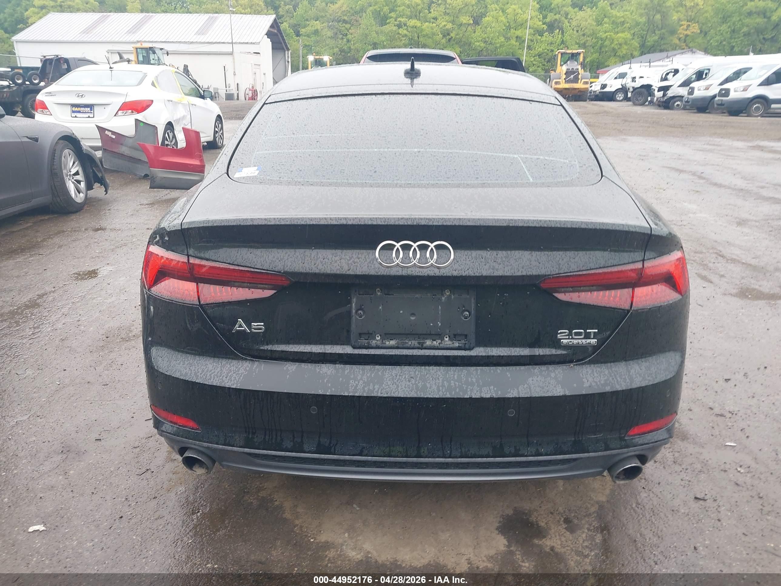 2018 Audi A5 2.0t Premium Black vin: WAUENCF59JA089412