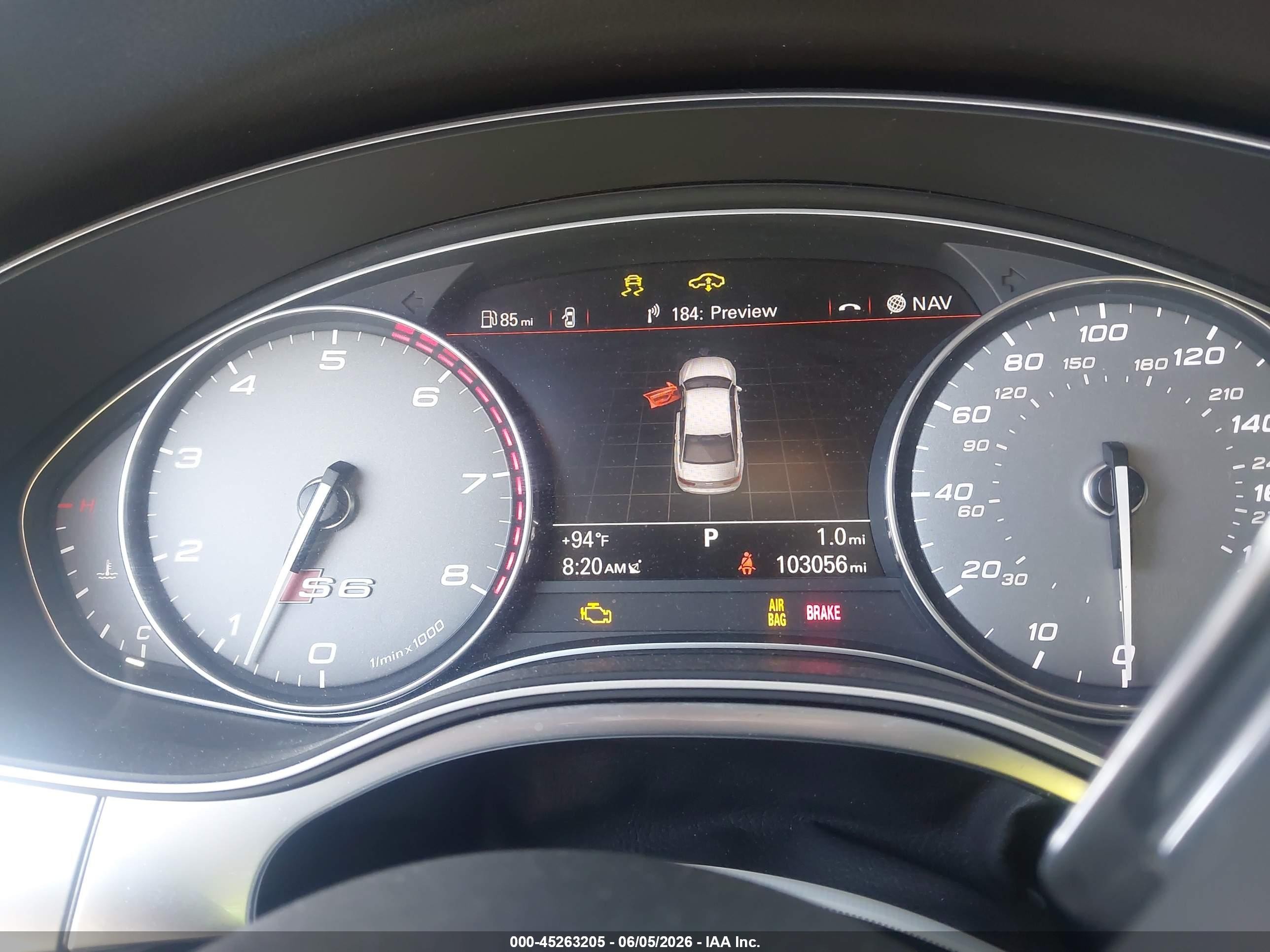 2015 Audi S6 4.0t Black vin: WAUF2AFC6FN005823