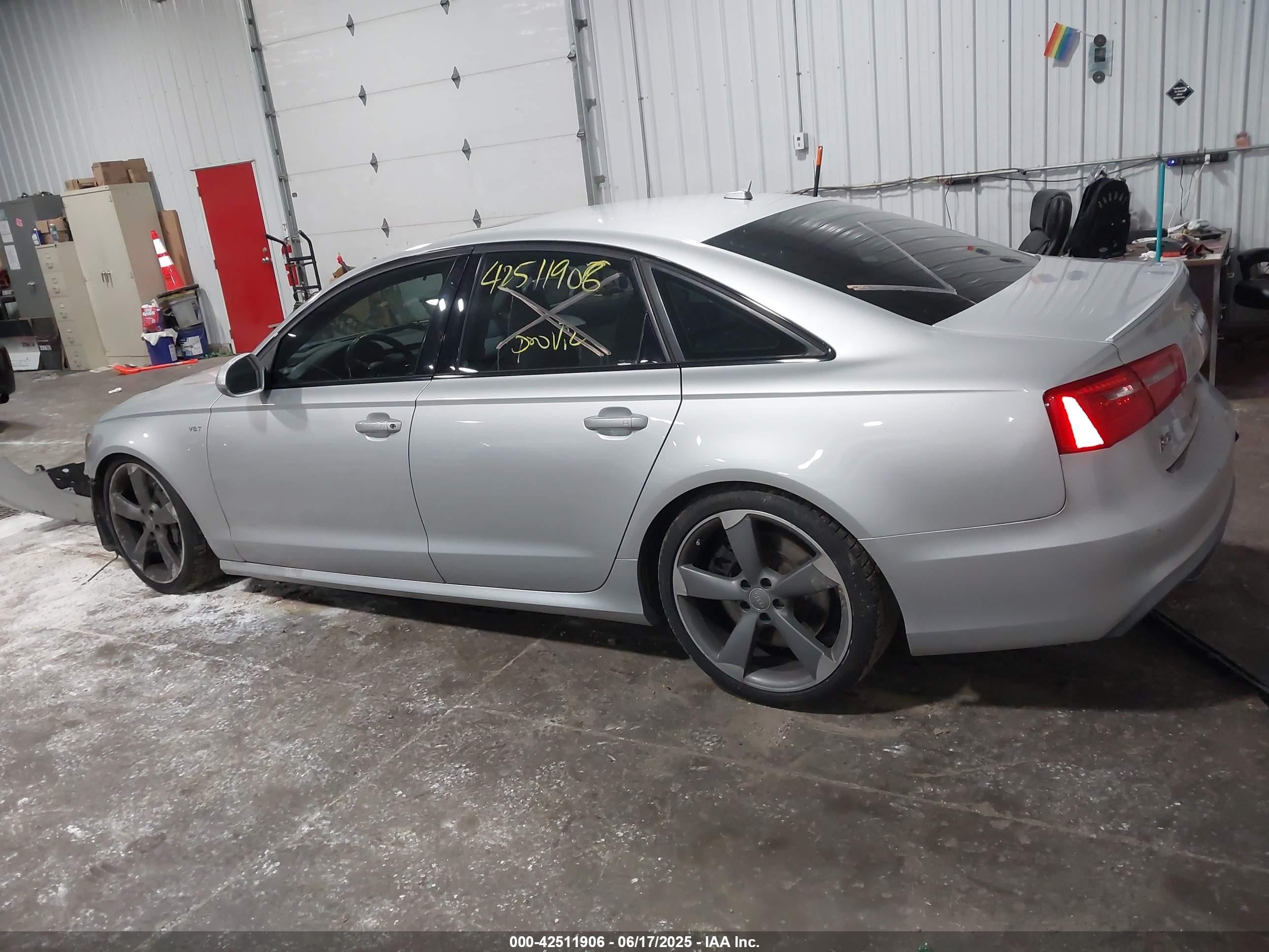 2015 Audi S6 4.0t Silver vin: WAUF2AFC9FN014211
