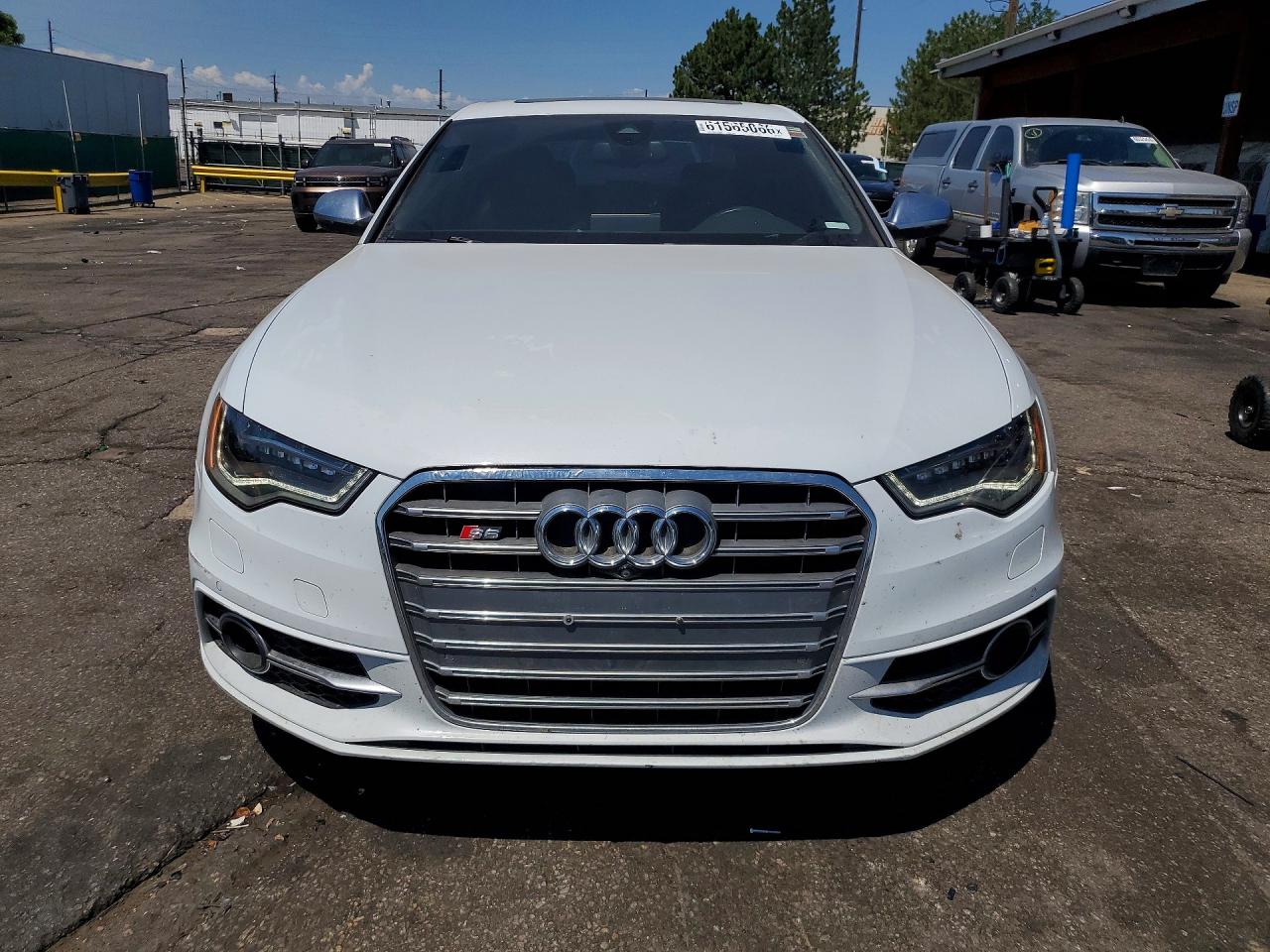 2014 Audi S6 White vin: WAUF2AFCXEN069362