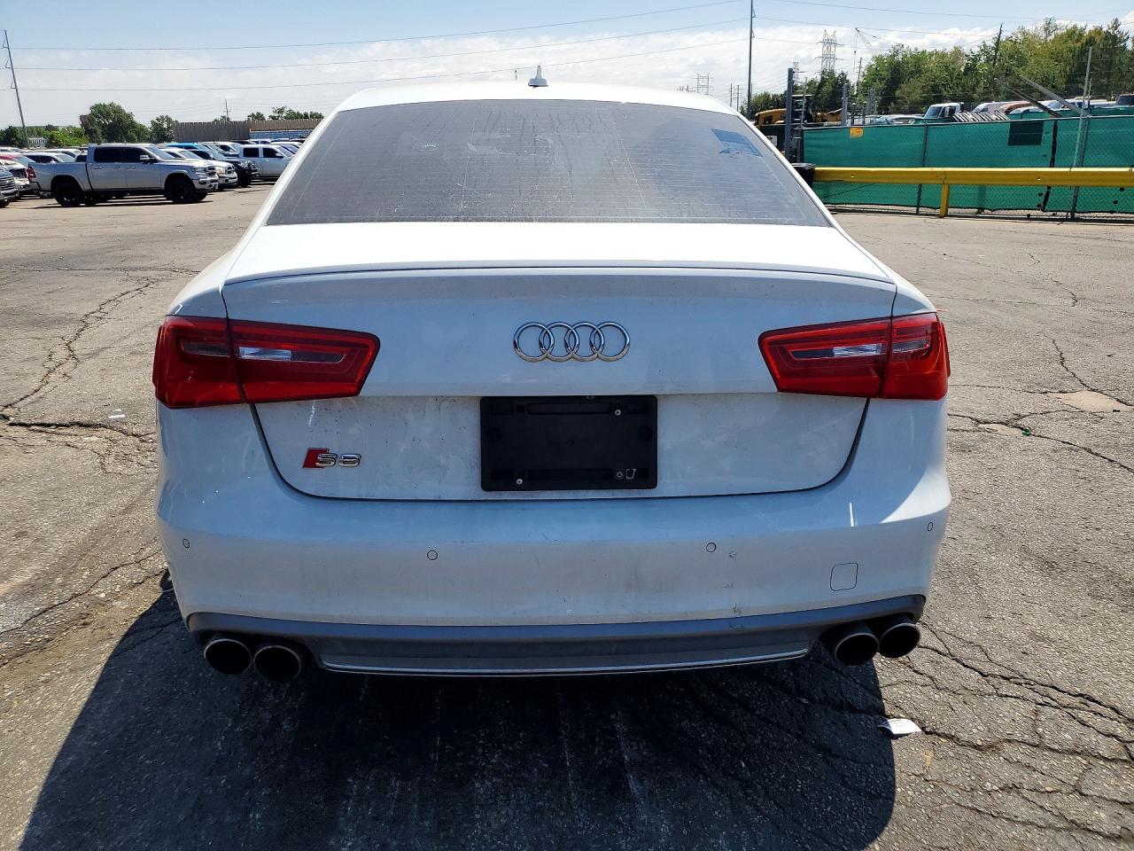 2014 Audi S6 White vin: WAUF2AFCXEN069362