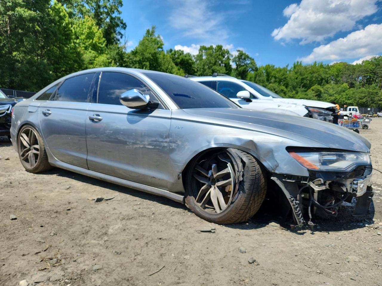 2014 Audi S6 Gray vin: WAUF2BFC3EN153240