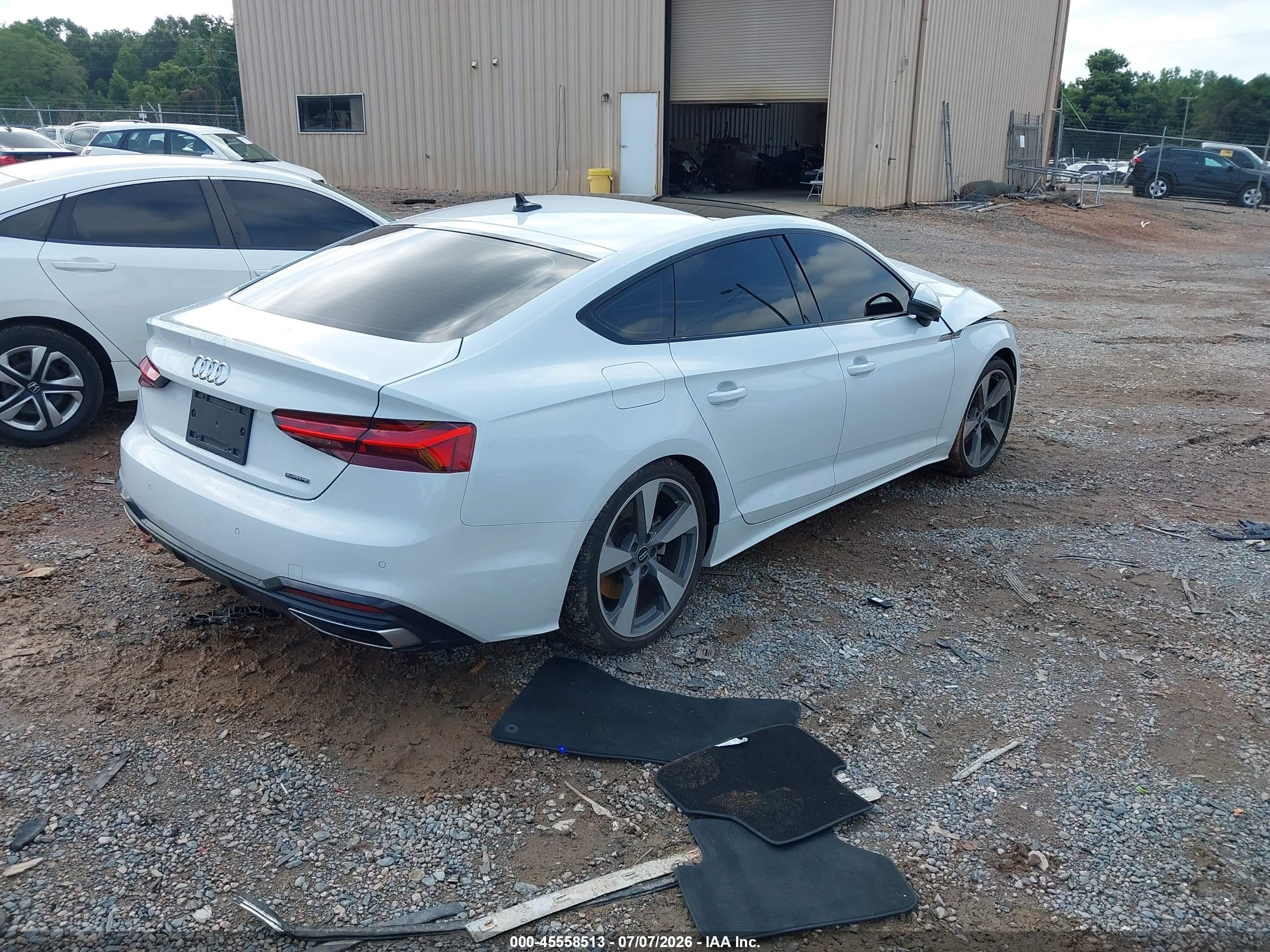 2021 Audi A5 Sportback Premium Plus 45 Tfsi Quattro S Tronic White vin: WAUFACF59MA019199